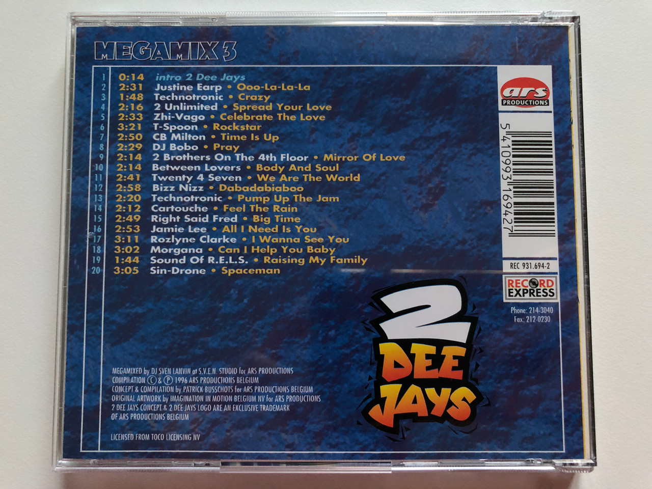 https://cdn10.bigcommerce.com/s-62bdpkt7pb/products/0/images/209947/2_Dee_Jays_Megamix_3_Zhi-Vago_DJ_Bobo_Technotronic_2_Unlimited_2_Brothers_On_The_4th_Floor_CB_Milton_Twenty_4_Seven_Right_Said_Fred_Non_Stop_Dance_Hits_Record_Express_Audio_CD_1_5__11376.1643387022.1280.1280.JPG?c=2&_gl=1*19enf7s*_ga*MjA2NTIxMjE2MC4xNTkwNTEyNTMy*_ga_WS2VZYPC6G*MTY0MzM4MjMyNi4yNzkuMS4xNjQzMzg3MDE4LjYw