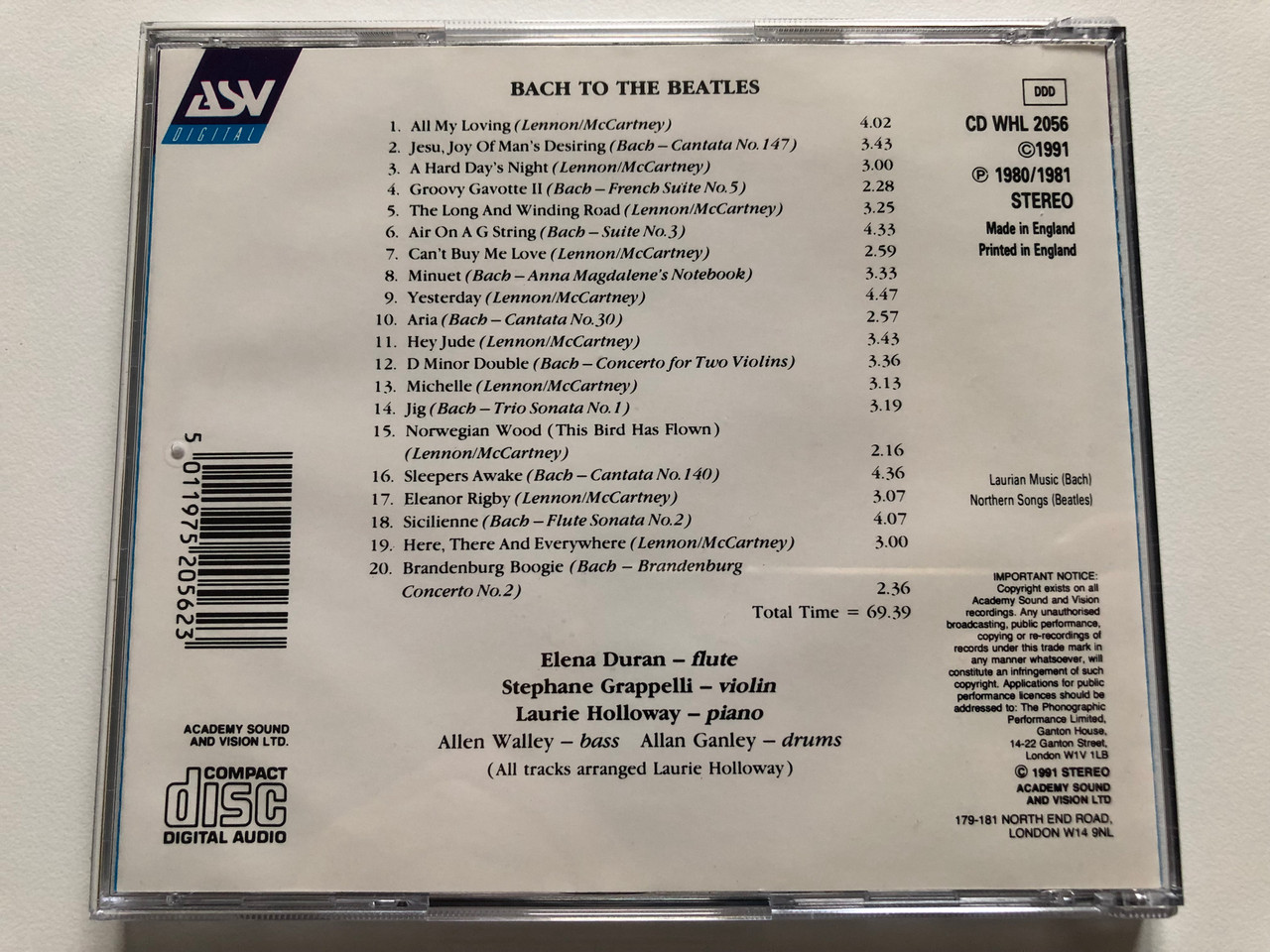https://cdn10.bigcommerce.com/s-62bdpkt7pb/products/0/images/213097/Bach_To_The_Beatles_-_Elena_Duran_flute_Stphane_Grappelli_violin_Laurie_Holloway_piano_ASV_Digital_Audio_CD_1991_Stereo_CD_WHL_2056_5__26701.1644829879.1280.1280.JPG?c=2&_gl=1*1gone3*_ga*MjA2NTIxMjE2MC4xNTkwNTEyNTMy*_ga_WS2VZYPC6G*MTY0NDgxNTg1OC4yODUuMS4xNjQ0ODI5NjM5LjE0