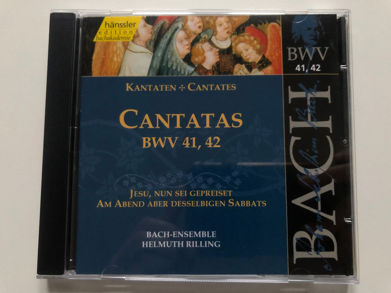 https://cdn10.bigcommerce.com/s-62bdpkt7pb/products/0/images/216535/Johann_Sebastian_Bach_-_Cantatas_BWV_41_42_Jesu_nun_sei_gepreiset_Am_Abend_aber_desselbigen_Sabbats_Bach-Ensemble_Helmuth_Rilling_Hnssler_Edition_Bachakademie_Audio_CD_1999_CD_92_1__44883.1647369473.1280.1280.JPG?c=2&_gl=1*rx7ag8*_ga*MjA2NTIxMjE2MC4xNTkwNTEyNTMy*_ga_WS2VZYPC6G*MTY0NzM1Nzk1My4zMjEuMS4xNjQ3MzY5NDgyLjYw