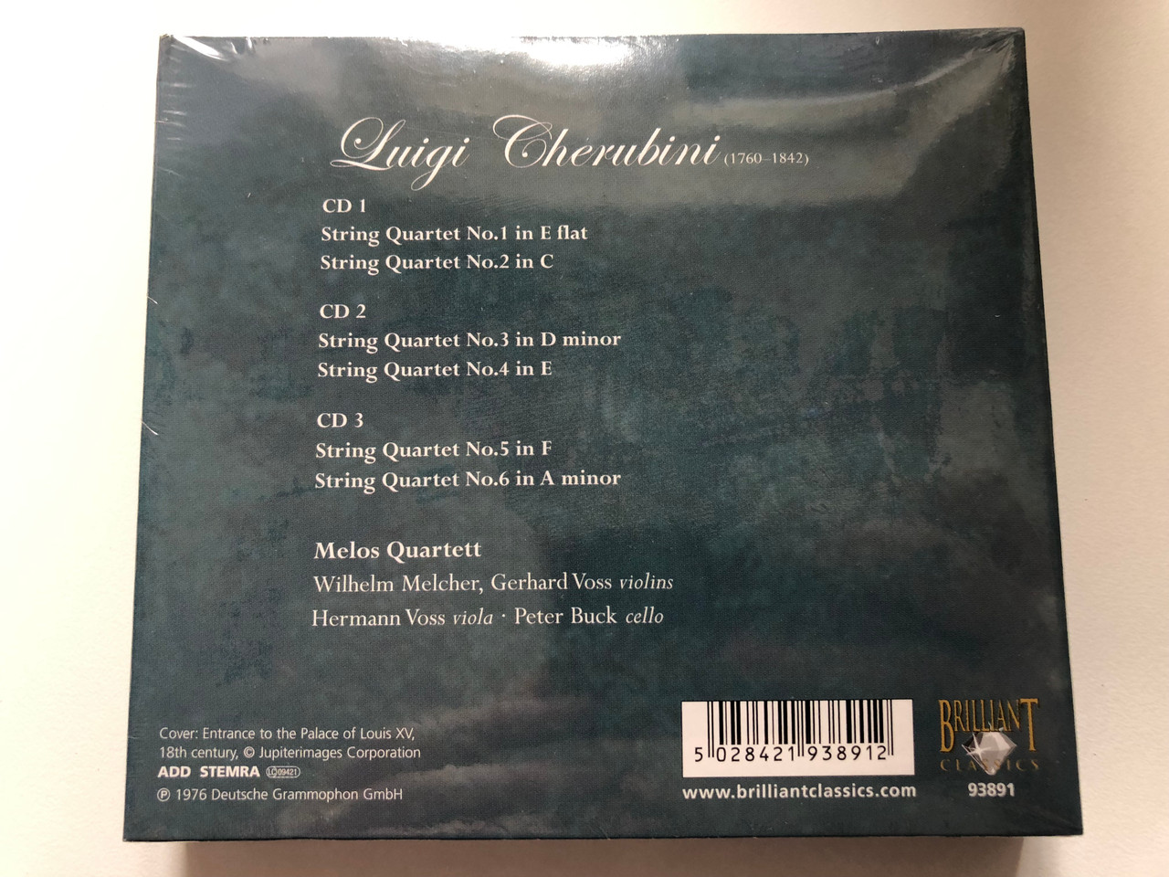 https://cdn10.bigcommerce.com/s-62bdpkt7pb/products/0/images/216584/Cherubini_-_The_String_Quartets_-_Melos_Quartett_Brilliant_Classics_3x_Audio_CD_93891_2__78095.1647449228.1280.1280.JPG?c=2&_gl=1*1ltva2u*_ga*MjA2NTIxMjE2MC4xNTkwNTEyNTMy*_ga_WS2VZYPC6G*MTY0NzQ0MjQ1MS4zMjIuMS4xNjQ3NDQ5MDQyLjUy