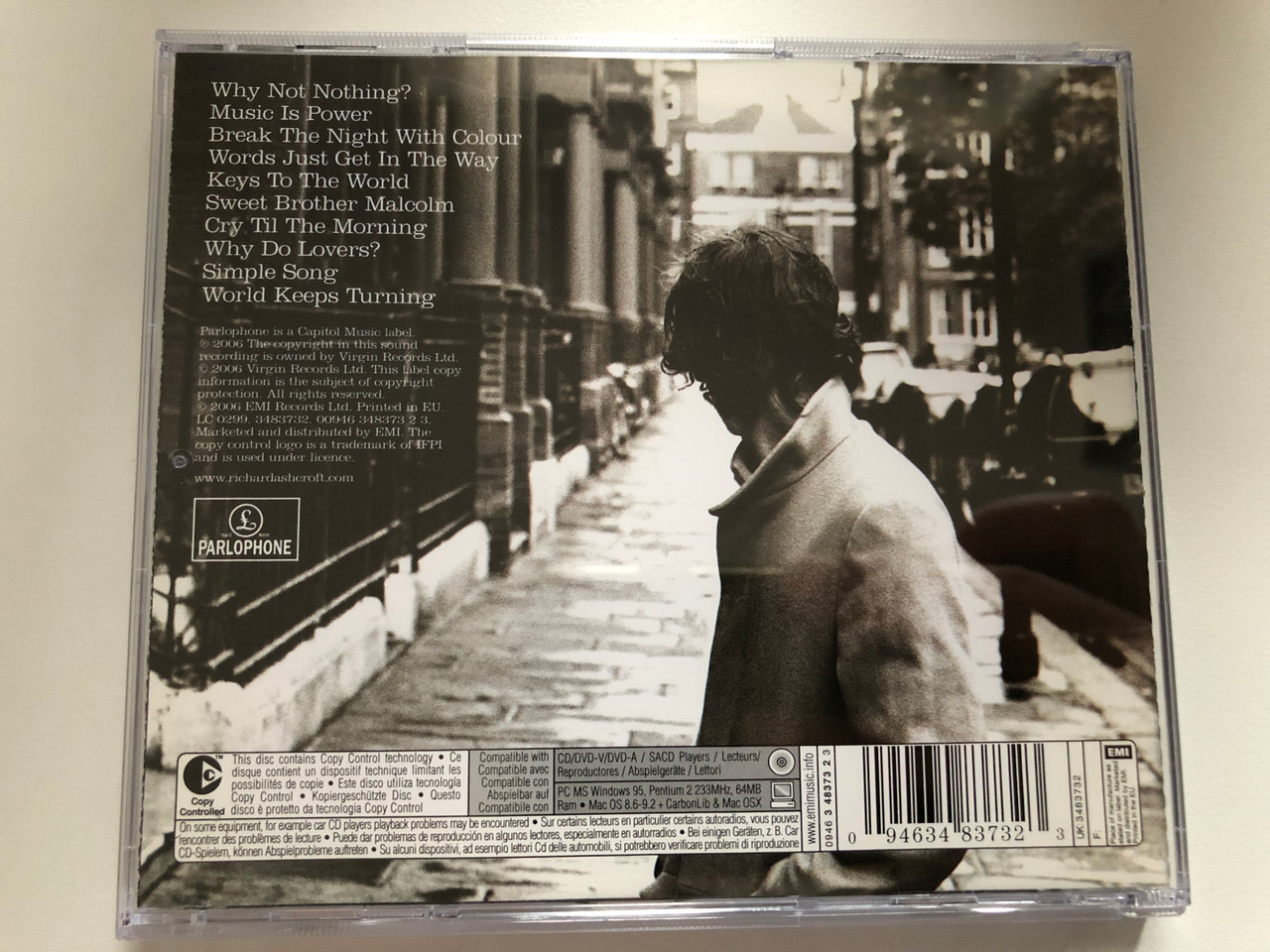 https://cdn10.bigcommerce.com/s-62bdpkt7pb/products/0/images/216587/Richard_Ashcroft_Keys_To_The_World_Parlophone_Audio_CD_2006_094634837323_2__33880.1647449766.1280.1280.JPG?c=2&_gl=1*3r9rul*_ga*MjA2NTIxMjE2MC4xNTkwNTEyNTMy*_ga_WS2VZYPC6G*MTY0NzQ0MjQ1MS4zMjIuMS4xNjQ3NDQ5NTQ1LjU5