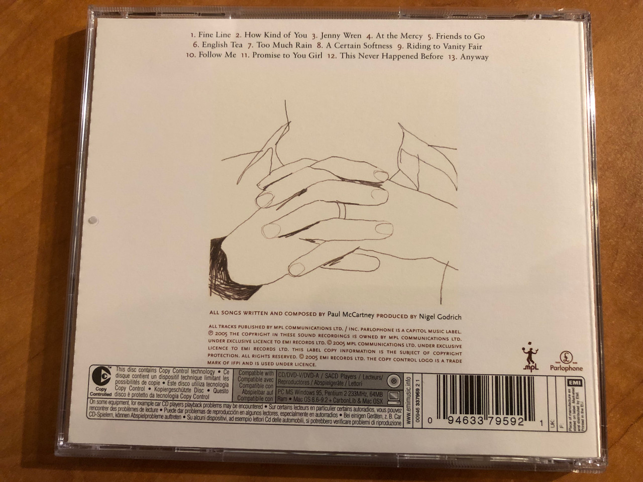 https://cdn10.bigcommerce.com/s-62bdpkt7pb/products/0/images/218693/Paul_McCartney_Chaos_And_Creation_In_The_Backyard_Parlophone_Audio_CD_2005_0946_337959_2_1_4__67881.1648461958.1280.1280.JPG?c=2&_gl=1*1v2g9bf*_ga*MjA2NTIxMjE2MC4xNTkwNTEyNTMy*_ga_WS2VZYPC6G*MTY0ODQ0NzY1MC4zMzQuMS4xNjQ4NDYxNzMzLjYw