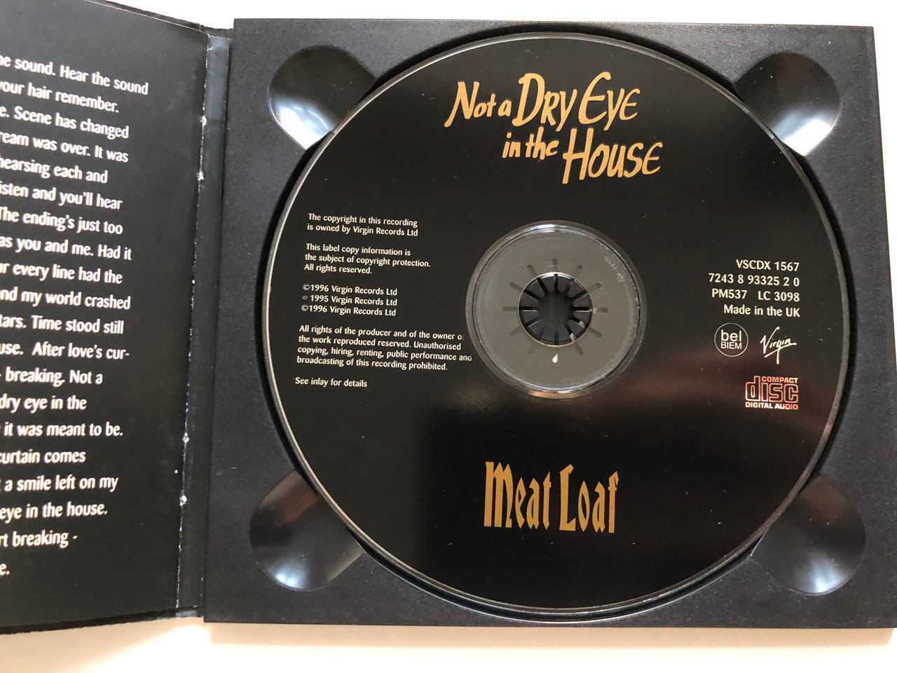 https://cdn10.bigcommerce.com/s-62bdpkt7pb/products/0/images/218729/Not_A_Dry_Eye_In_The_House_Starring_Meat_Loaf_Virgin_Audio_CD_1996_VSCDX_1567_6__19762.1648463883.1280.1280.JPG?c=2&_gl=1*t8flub*_ga*MjA2NTIxMjE2MC4xNTkwNTEyNTMy*_ga_WS2VZYPC6G*MTY0ODQ0NzY1MC4zMzQuMS4xNjQ4NDYzODEyLjYw