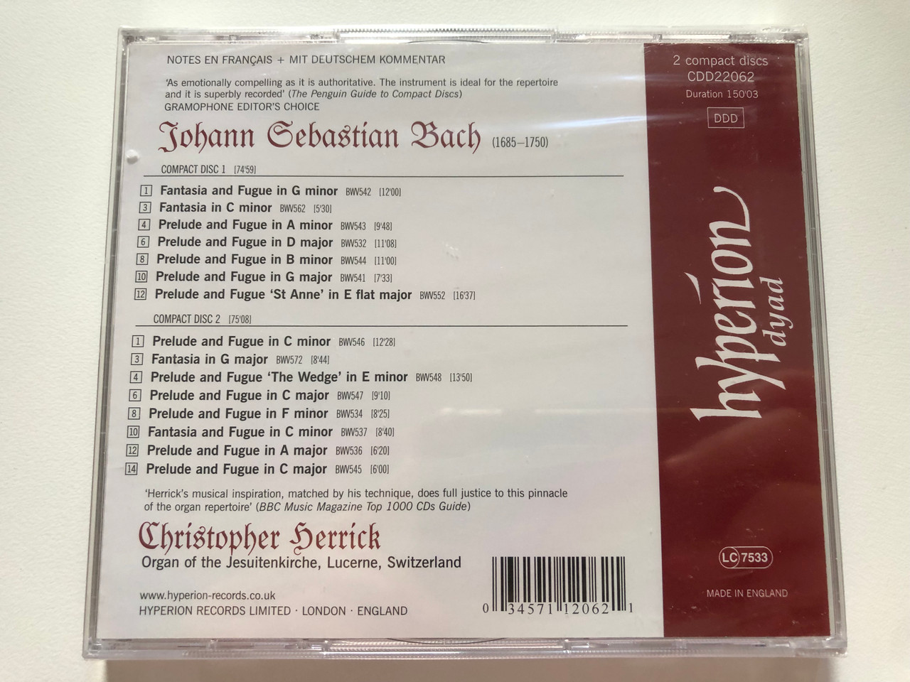 https://cdn10.bigcommerce.com/s-62bdpkt7pb/products/0/images/222642/Bach_-_The_Great_Fantasias_Preludes_And_Fugues_-_Christopher_Herrick_Organ_of_the_Jesuitenkirche_Lucerne_Dyad_2_Compact_Discs_For_The_Price_Of_One_Hyperion_2x_Audio_CD_CDD22062_2__26296.1650305505.1280.1280.JPG?c=2&_gl=1*16uu5w5*_ga*MjA2NTIxMjE2MC4xNTkwNTEyNTMy*_ga_WS2VZYPC6G*MTY1MDI5Mjc5MS4zNjAuMS4xNjUwMzA1NDc5LjYw