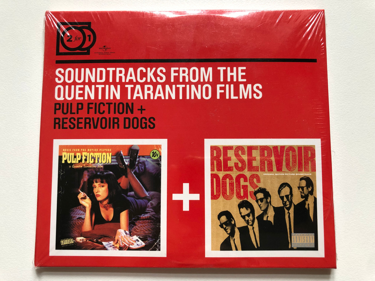 https://cdn10.bigcommerce.com/s-62bdpkt7pb/products/0/images/223654/Soundtracks_From_The_Quentin_Tarantino_Films_-_Pulp_Fiction_Reservoir_Dogs_2_For_1_Universal_2x_Audio_CD_2010_0600753270417_1__86218.1650560264.1280.1280.JPG?c=2&_gl=1*1q20yxw*_ga*MjA2NTIxMjE2MC4xNTkwNTEyNTMy*_ga_WS2VZYPC6G*MTY1MDU0ODUxNi4zNjQuMS4xNjUwNTYwMjcyLjYw