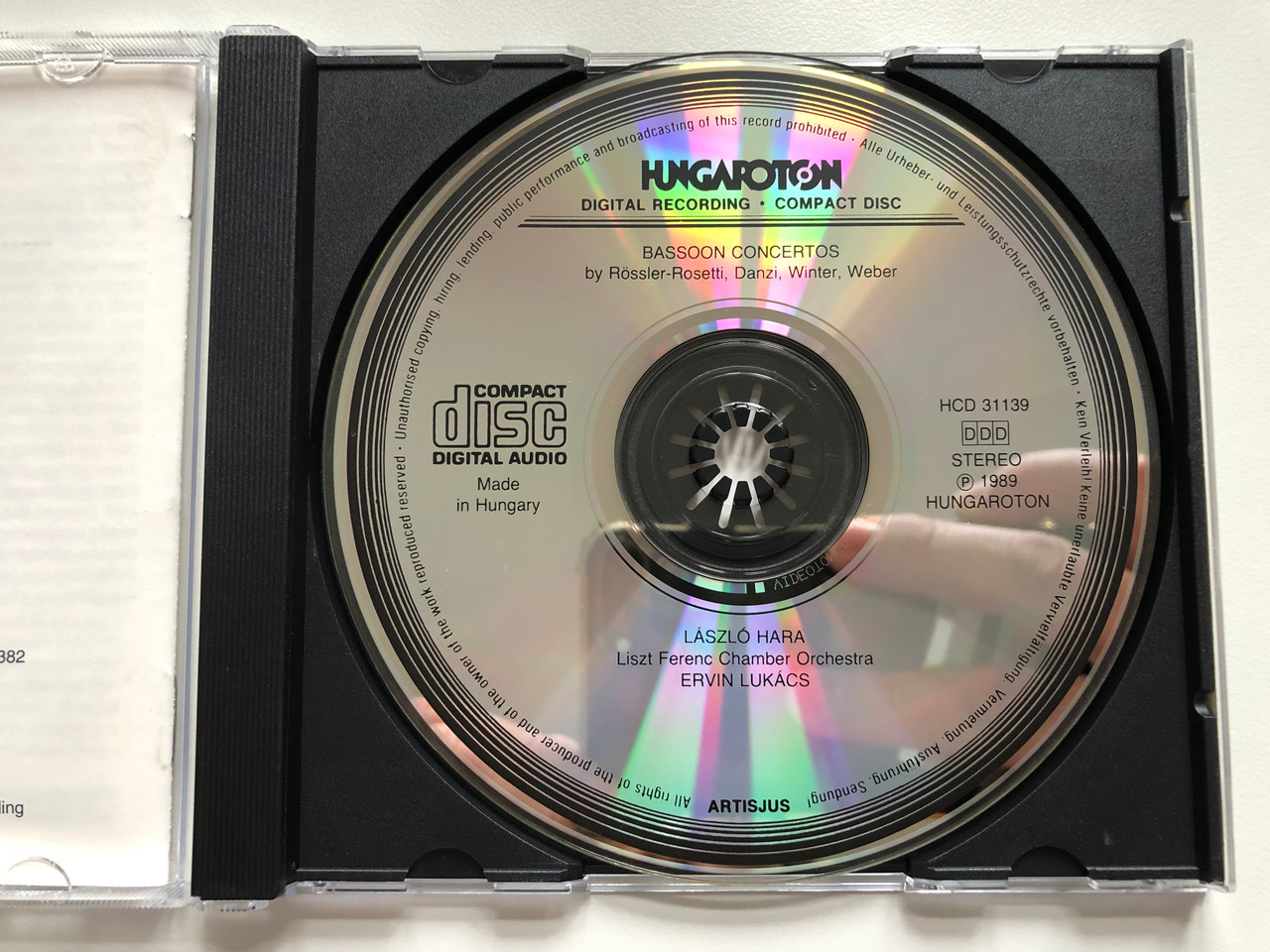 Bassoon Concertos RösslerRosetti, Danzi, Winter, er László Hara
