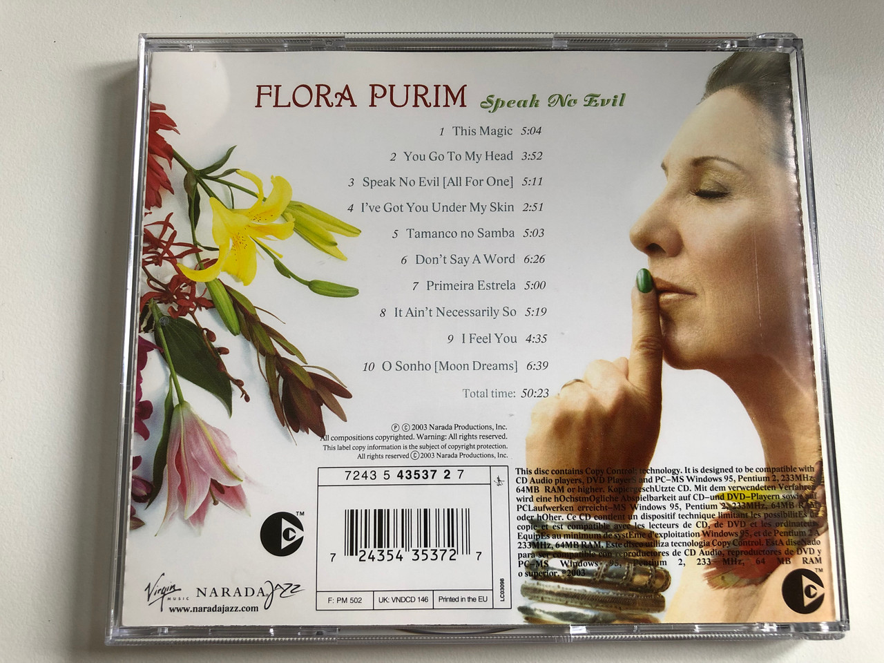 https://cdn10.bigcommerce.com/s-62bdpkt7pb/products/0/images/226536/Flora_Purim_Speak_No_Evil_Narada_Jazz_Audio_CD_2003_72435-43537-2-7_2__61573.1651657858.1280.1280.JPG?c=2&_gl=1*4sesl*_ga*MjA2NTIxMjE2MC4xNTkwNTEyNTMy*_ga_WS2VZYPC6G*MTY1MTY1NjA1Ni4zODIuMS4xNjUxNjU3MDgxLjQz