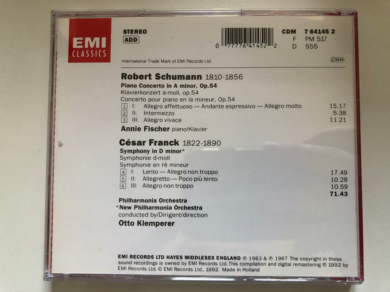 https://cdn10.bigcommerce.com/s-62bdpkt7pb/products/0/images/227451/Otto_Klemperer_-_Franck_Symphonie_en_re_mineur_D-minor_d-moll_Schumann_Piano_Concerto_Annie_Fischer_Philharmonia_Orchestra_EMI_Classics_Audio_CD_1992_Stereo_CDM_7_64145_2_2__86841.1652370920.1280.1280.JPG?c=2&_gl=1*1ujavi4*_ga*MjA2NTIxMjE2MC4xNTkwNTEyNTMy*_ga_WS2VZYPC6G*MTY1MjM2ODMwNy4zOTQuMS4xNjUyMzcwNTI2LjMw