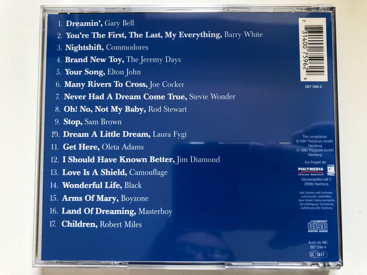 https://cdn10.bigcommerce.com/s-62bdpkt7pb/products/0/images/227515/Dreamin_-_Aral_MusicCollection_No._9_Der_Originalsong_aus_dem_TV-Spot_und_weitere_Hits._PolyGram_Audio_CD_1997_007_596-2_2__01914.1652418368.1280.1280.JPG?c=2&_gl=1*1ay50f9*_ga*MjA2NTIxMjE2MC4xNTkwNTEyNTMy*_ga_WS2VZYPC6G*MTY1MjQxNjAyMy4zOTUuMS4xNjUyNDE4MjA3LjE1