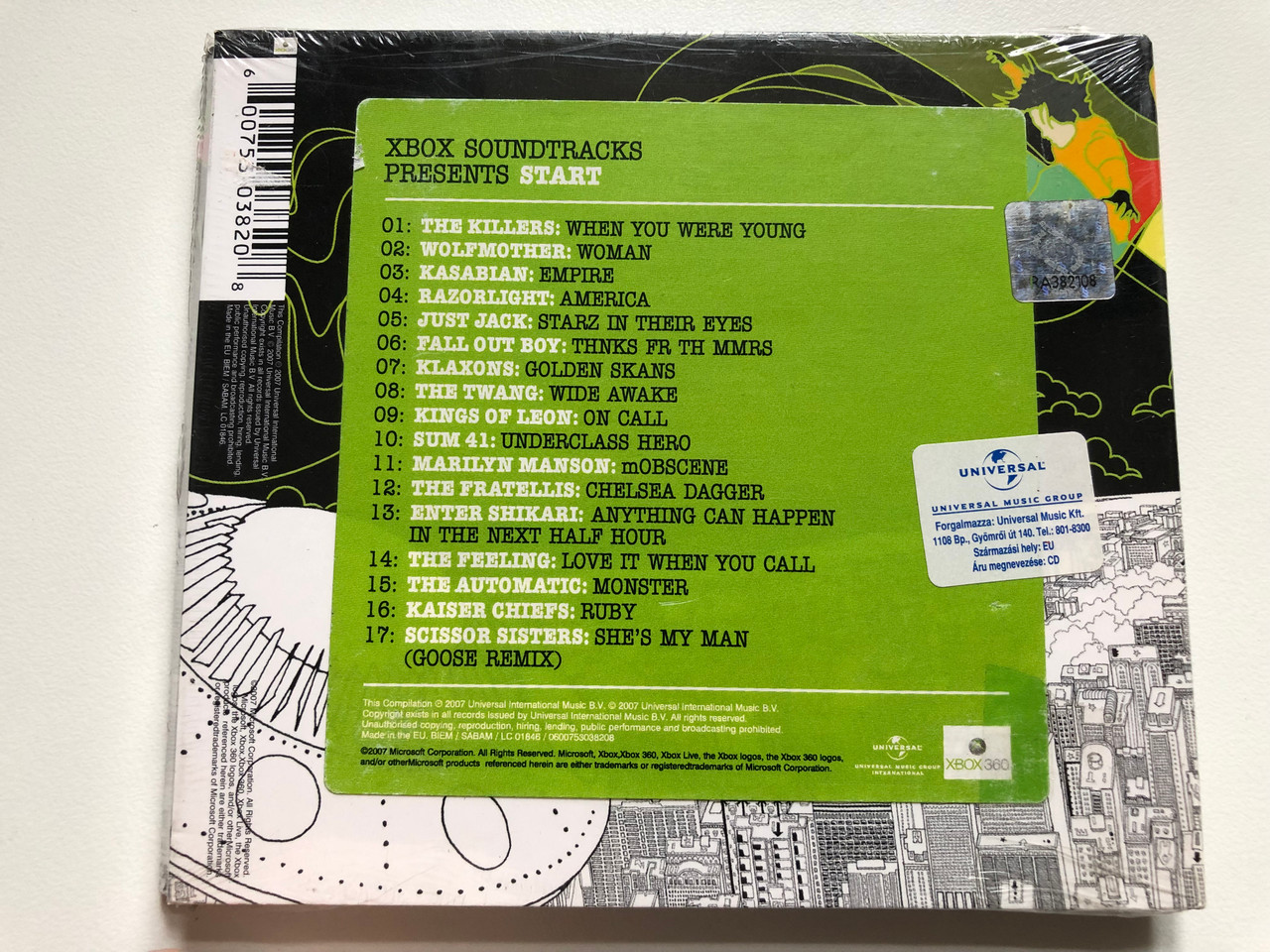 https://cdn10.bigcommerce.com/s-62bdpkt7pb/products/0/images/228006/XBox_Soundtracks_Presents_Start_Universal_Music_Group_International_Audio_CD_2007_0600753038208_2__31402.1652862393.1280.1280.JPG?c=2&_gl=1*vvdztf*_ga*MjA2NTIxMjE2MC4xNTkwNTEyNTMy*_ga_WS2VZYPC6G*MTY1Mjg1NTcwMS40MDEuMS4xNjUyODYyMzA5LjQw
