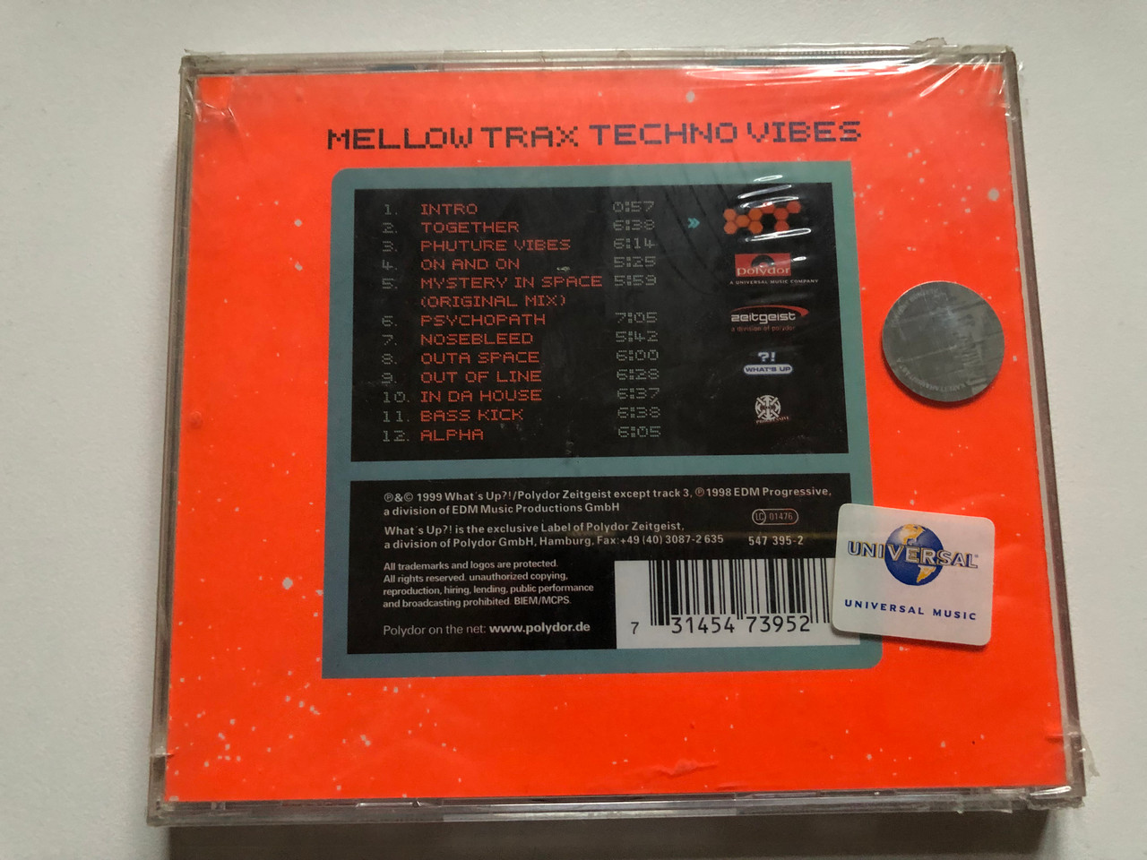 Mellow Trax – Techno Vibes / 70 Mins / What's Up ?! Audio CD 1999 / 547 ...