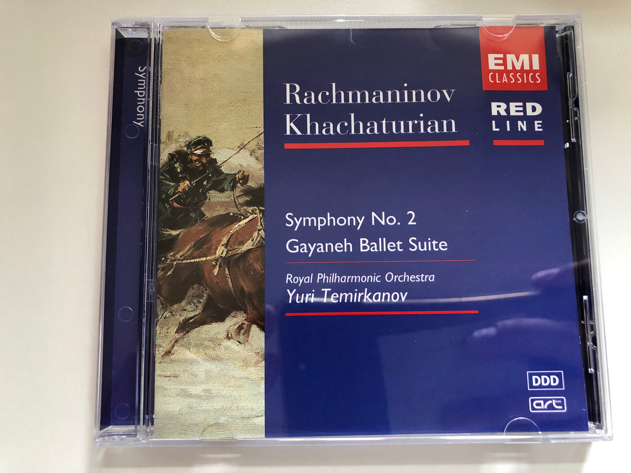 https://cdn10.bigcommerce.com/s-62bdpkt7pb/products/0/images/235608/Rachmaninov_Khachaturian_Symphony_No._2_Gayaneh_Ballet_Suite_Royal_Philharmonic_Orchestra_Yuri_Temirkanov_Red_Line_EMI_Classics_Audio_CD_1999_Stereo_724357324120_1__51431.1656050003.1280.1280.JPG?c=2&_gl=1*1jryice*_ga*MjA2NTIxMjE2MC4xNTkwNTEyNTMy*_ga_WS2VZYPC6G*MTY1NjA0NDk4Mi40NTEuMS4xNjU2MDUwMDEzLjYw