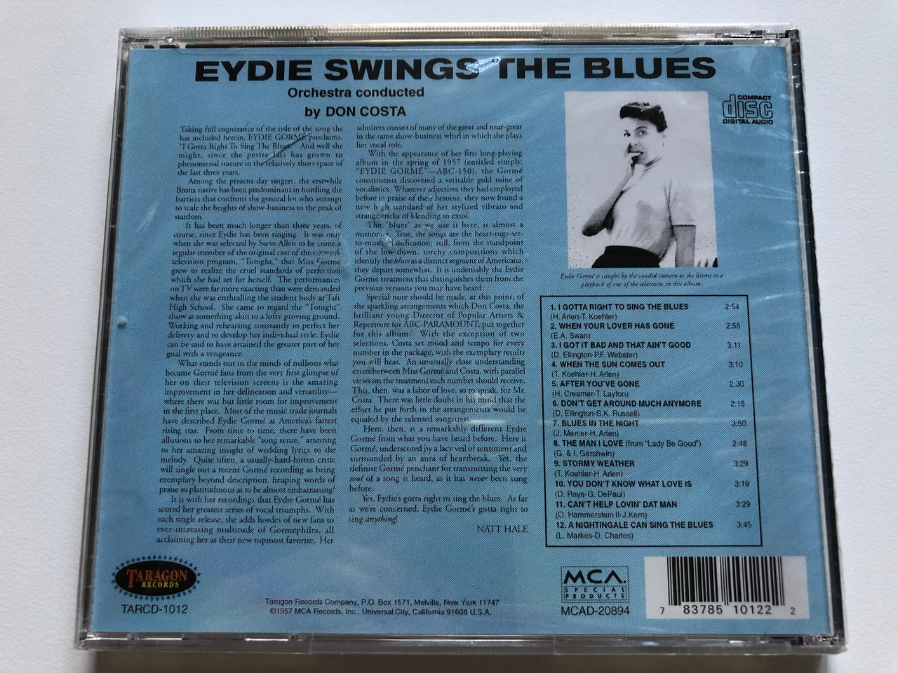Eydie Swings The Blues / Taragon Records Audio CD / TARCD-1012 ...