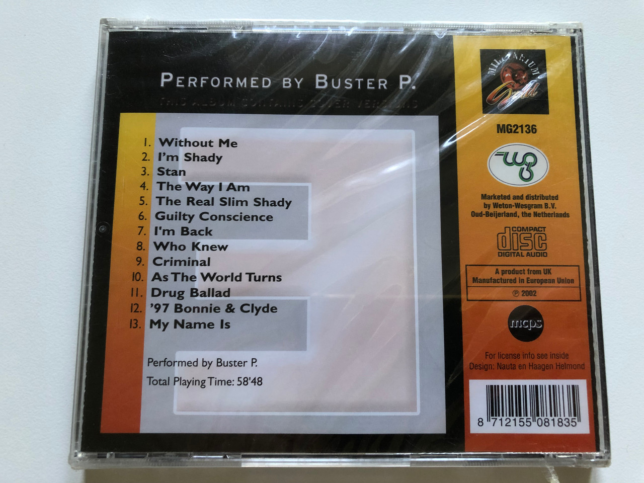 https://cdn10.bigcommerce.com/s-62bdpkt7pb/products/0/images/244301/The_Music_Of_Eminem_-_Performed_by_Buster_P._This_Album_Contains_Cover_Versions_Without_Me_Im_Shady_As_The_World_Turns_Drug_Ballad_My_Name_Is_Millennium_Gold_Audio_CD_2002_MG2136___41877.1659364010.1280.1280.JPG?c=2&_gl=1*jt60ap*_ga*MjA2NTIxMjE2MC4xNTkwNTEyNTMy*_ga_WS2VZYPC6G*MTY1OTM2MTk0MC41MDcuMS4xNjU5MzYzNzQyLjIx