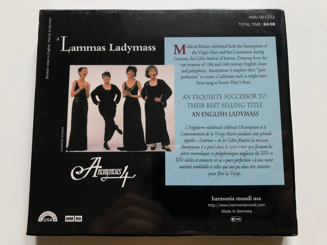 https://cdn10.bigcommerce.com/s-62bdpkt7pb/products/0/images/245811/A_Lammas_Ladymass_-_Anonymous_4_13th_and_14th_Century_English_Chant_and_Polyphony_Harmonia_Mundi_Audio_CD_HMU_907222_2__87158.1659610740.1280.1280.JPG?c=2&_gl=1*g9hx9p*_ga*MjA2NTIxMjE2MC4xNTkwNTEyNTMy*_ga_WS2VZYPC6G*MTY1OTYwMTIyMS41MTMuMS4xNjU5NjEwNTgwLjQz