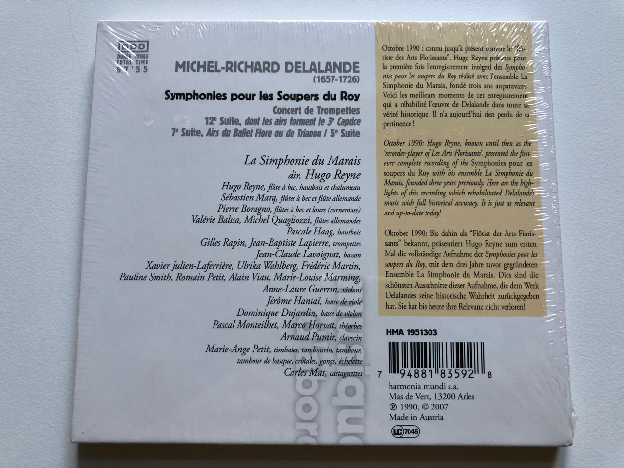https://cdn10.bigcommerce.com/s-62bdpkt7pb/products/0/images/246699/Delalande_-_Symphonies_Pour_Les_Soupers_Du_Roy_La_Simphonie_Du_Marais_-_Hugo_Reyne_Musique_DAbord_Harmonia_Mundi_France_Audio_CD_2007_HMA_1951303_2__87080.1659938157.1280.1280.JPG?c=2&_gl=1*1x4538p*_ga*MjA2NTIxMjE2MC4xNTkwNTEyNTMy*_ga_WS2VZYPC6G*MTY1OTkzNzgxMy41MTkuMS4xNjU5OTM3OTY0LjE.