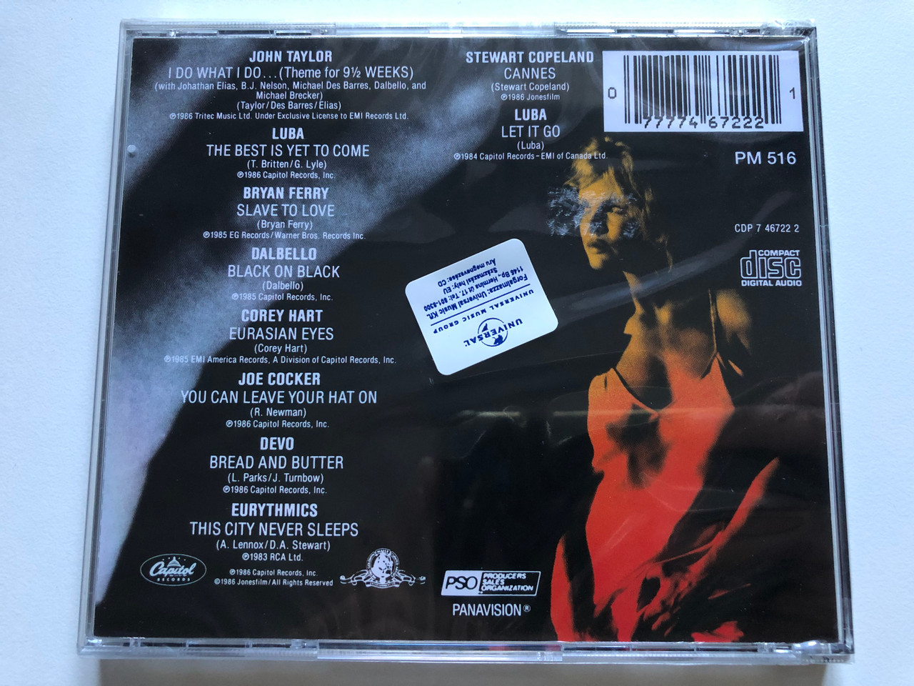 https://cdn10.bigcommerce.com/s-62bdpkt7pb/products/0/images/246760/9_Weeks_Original_Motion_Picture_Soundtrack_Featuring_Joe_Cocker_Stewart_Copeland_Dalbello_Devo_Eurythmics_Bryan_Ferry_Corey_Heart_Luba_John_Taylor_Capitol_Records_Audio_CD_1986___31516.1659948787.1280.1280.JPG?c=2&_gl=1*1sq12ij*_ga*MjA2NTIxMjE2MC4xNTkwNTEyNTMy*_ga_WS2VZYPC6G*MTY1OTkzNzgxMy41MTkuMS4xNjU5OTQ4MjQ0LjQ5