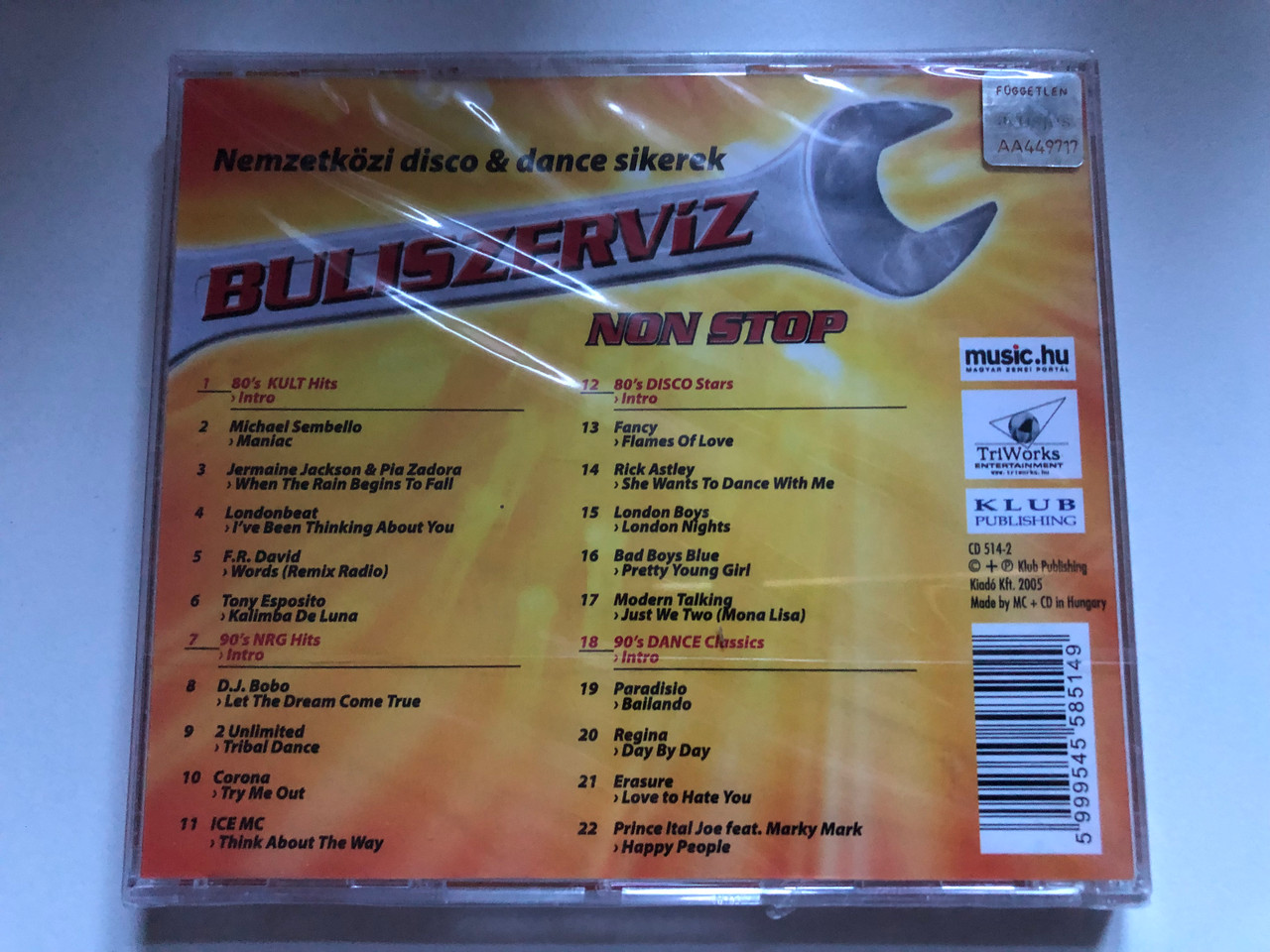 https://cdn10.bigcommerce.com/s-62bdpkt7pb/products/0/images/248775/Buliszervz_A_80-as_es_90-es_evek_nemzetkozi_disco_dance_sikerei_NON_STOP_Michael_Sembello_Jermaine_Jackson_Pia_Zadora_Londonbeat_F.R._David_Tony_Esposito_Fancy_Klub_Publishing_Z__52417.1660748208.1280.1280.JPG?c=2&_gl=1*900fnp*_ga*MjA2NTIxMjE2MC4xNTkwNTEyNTMy*_ga_WS2VZYPC6G*MTY2MDc0NjA3MS41MzAuMS4xNjYwNzQ3NjQwLjU3LjAuMA..