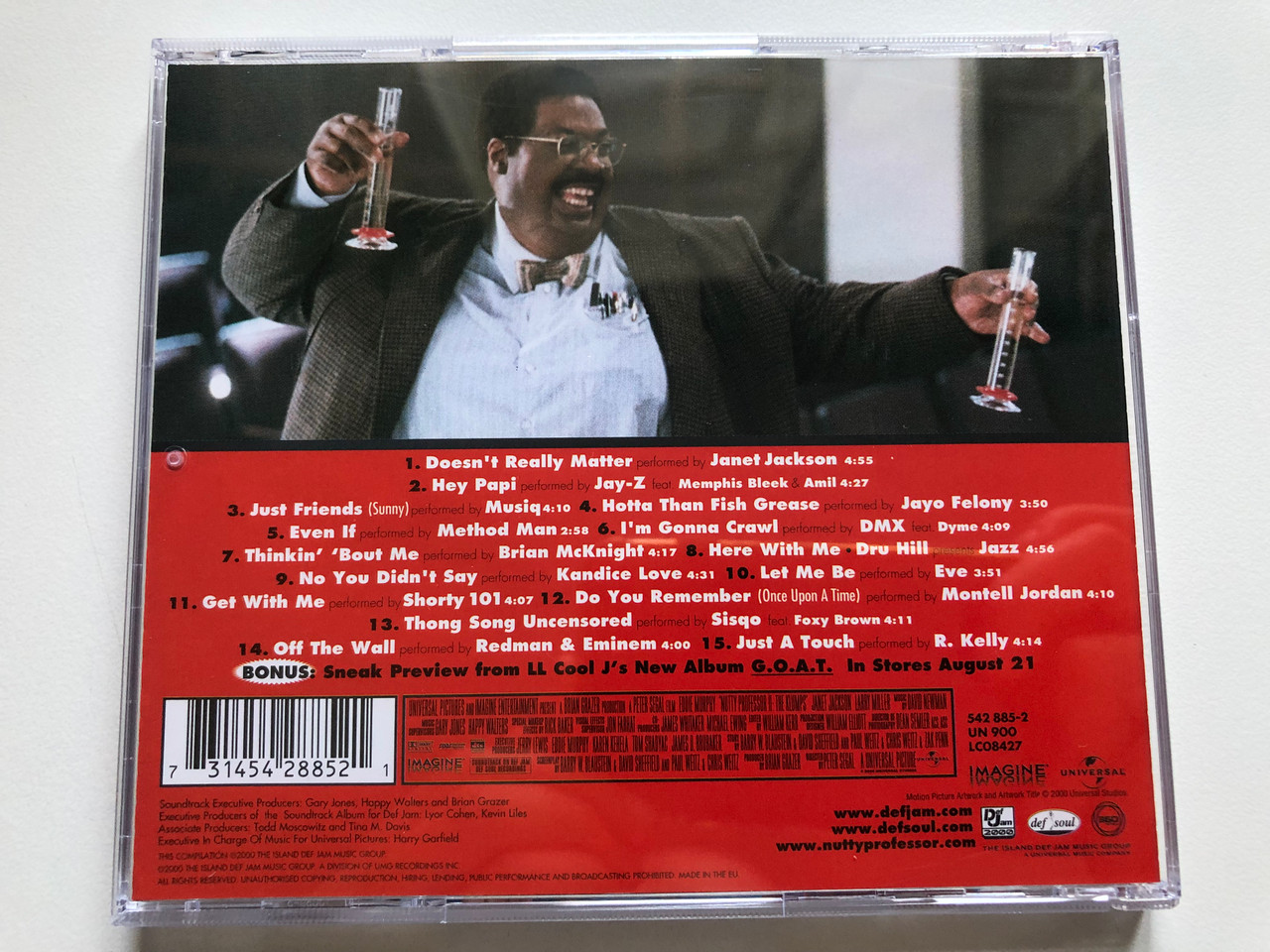 https://cdn10.bigcommerce.com/s-62bdpkt7pb/products/0/images/250565/Nutty_Professor_II_The_Klumps_-_Soundtrack_Def_Jam_Recordings_Audio_CD_2000_542_885-2_8__80321.1661241056.1280.1280.JPG?c=2&_gl=1*1gvevnu*_ga*MjA2NTIxMjE2MC4xNTkwNTEyNTMy*_ga_WS2VZYPC6G*MTY2MTIzMjM1NS41MzUuMS4xNjYxMjQxMDE0LjYwLjAuMA..