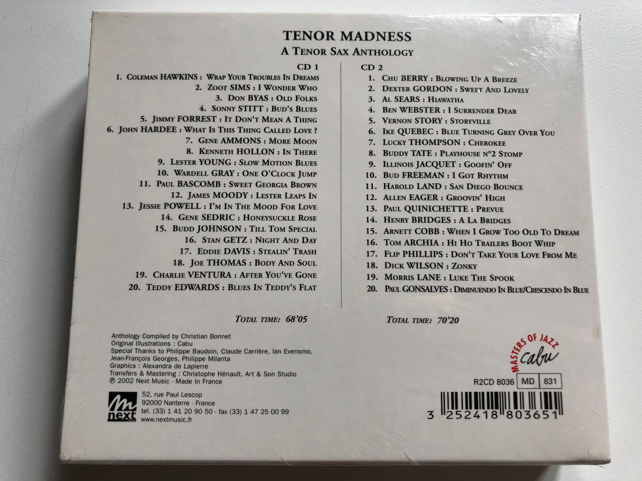 https://cdn10.bigcommerce.com/s-62bdpkt7pb/products/0/images/255941/Tenor_Madness_-_A_Tenor_Sax_Anthology_Cabu_Masters_Of_Jazz_2x_Audio_CD_2002_R2CD_8036_2__76401.1665505090.1280.1280.JPG?c=2&_gl=1*1llbbym*_ga*MjA2NTIxMjE2MC4xNTkwNTEyNTMy*_ga_WS2VZYPC6G*MTY2NTQ5NDYwOS41ODkuMS4xNjY1NTA1MDQ1LjYwLjAuMA..