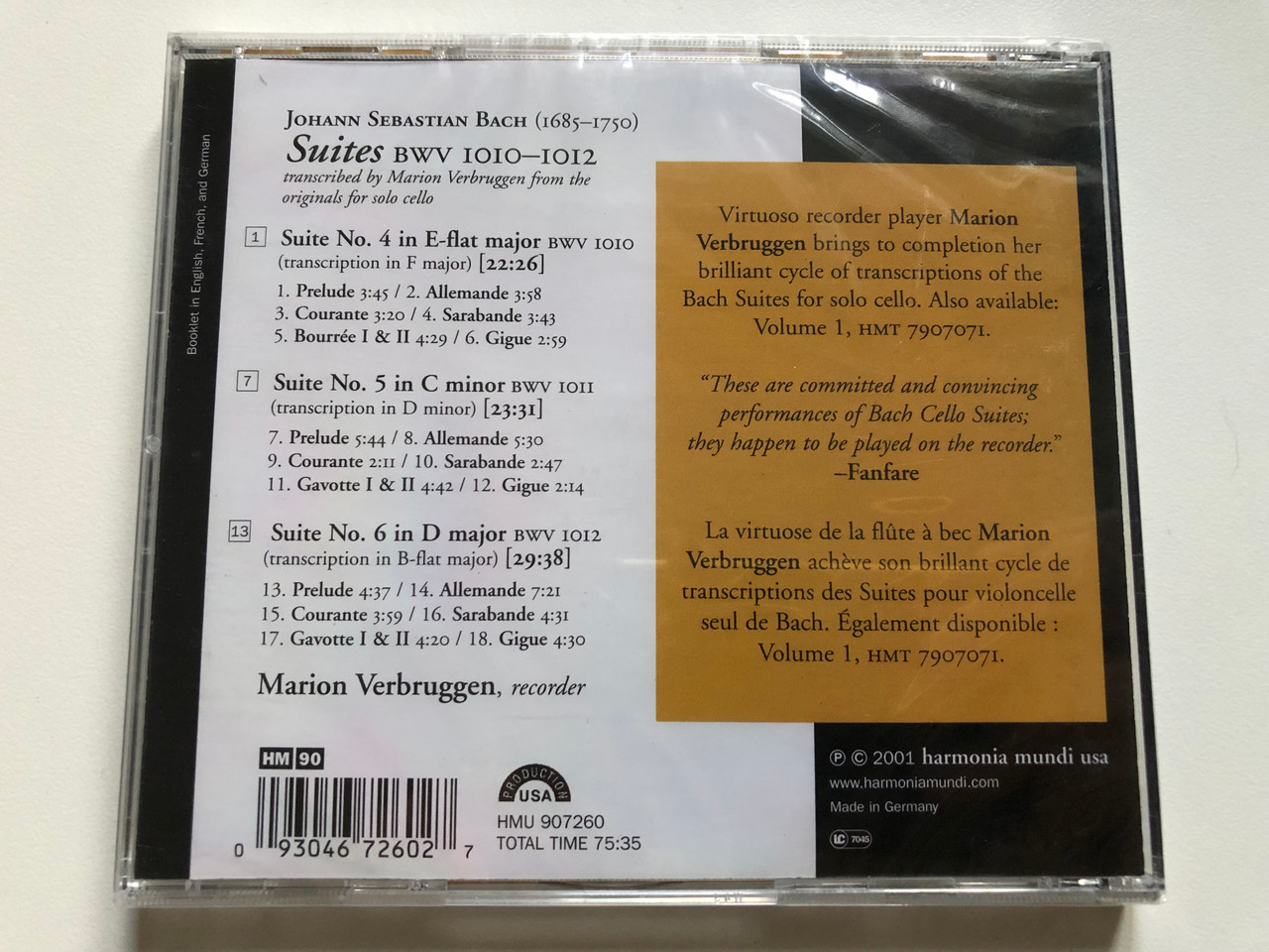 https://cdn10.bigcommerce.com/s-62bdpkt7pb/products/0/images/256278/J.S._Bach_-_Suites_BWV_1010-1012_transcribed_from_the_originals_for_solo_cello_-_Marion_Verbruggen_recorder_Harmonia_Mundi_Audio_CD_2001_HMU_907260_2__20696.1665739143.1280.1280.JPG?c=2&_gl=1*18ozbef*_ga*MjA2NTIxMjE2MC4xNTkwNTEyNTMy*_ga_WS2VZYPC6G*MTY2NTczMTAxNC41OTIuMS4xNjY1NzM5MTI5LjYwLjAuMA..