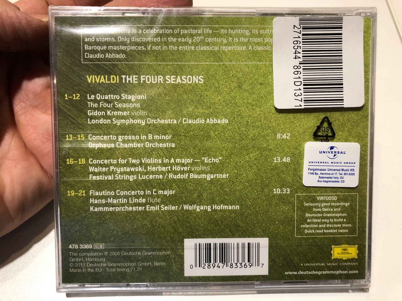 https://cdn10.bigcommerce.com/s-62bdpkt7pb/products/0/images/259662/Vivaldi_-_The_Four_Seasons_The_English_Concert_-_Gidon_Kremer_London_Symphony_Orchestra_Claudio_Abbado_Virtuoso_Deutsche_Grammophon_Audio_CD_2011_478_3369_2__47026.1669708472.1280.1280.JPG?c=2&_gl=1*1skxnrn*_ga*MjA2NTIxMjE2MC4xNTkwNTEyNTMy*_ga_WS2VZYPC6G*MTY2OTcwMzU3Ni42NDguMS4xNjY5NzA4NDY4LjYwLjAuMA..