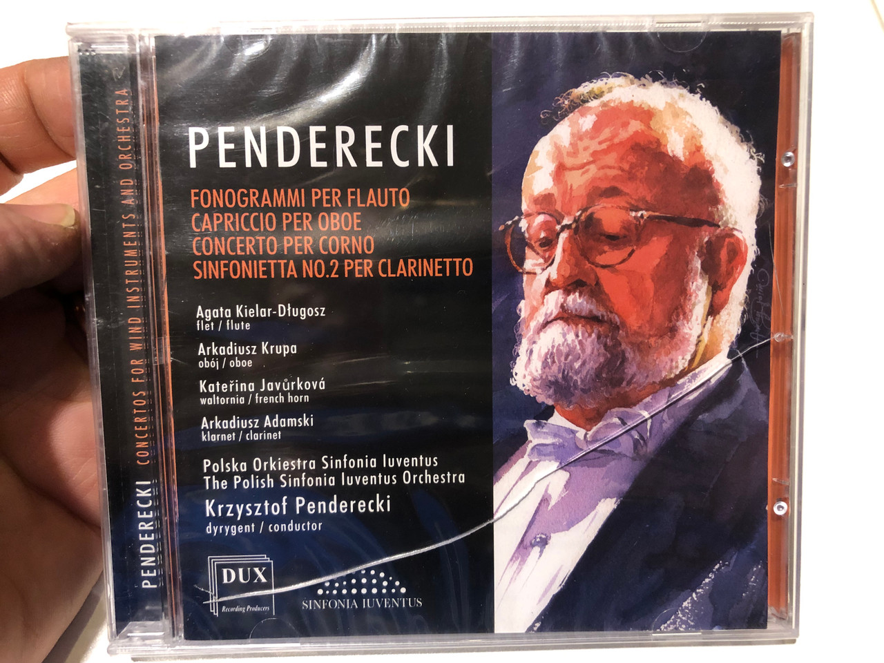 https://cdn10.bigcommerce.com/s-62bdpkt7pb/products/0/images/259678/Penderecki_-_Concertos_For_Wind_Instruments_And_Orchestra_Agata_Kielar-Dugosz_flute_Arkadiusz_Krupa_oboe_Kateina_Javrkov_french_horn_Arkadiusz_Adamski_clarinet_DUX_Recording_1__71825.1669710422.1280.1280.JPG?c=2&_gl=1*6lb6kr*_ga*MjA2NTIxMjE2MC4xNTkwNTEyNTMy*_ga_WS2VZYPC6G*MTY2OTcwMzU3Ni42NDguMS4xNjY5NzEwMjI3LjI4LjAuMA..