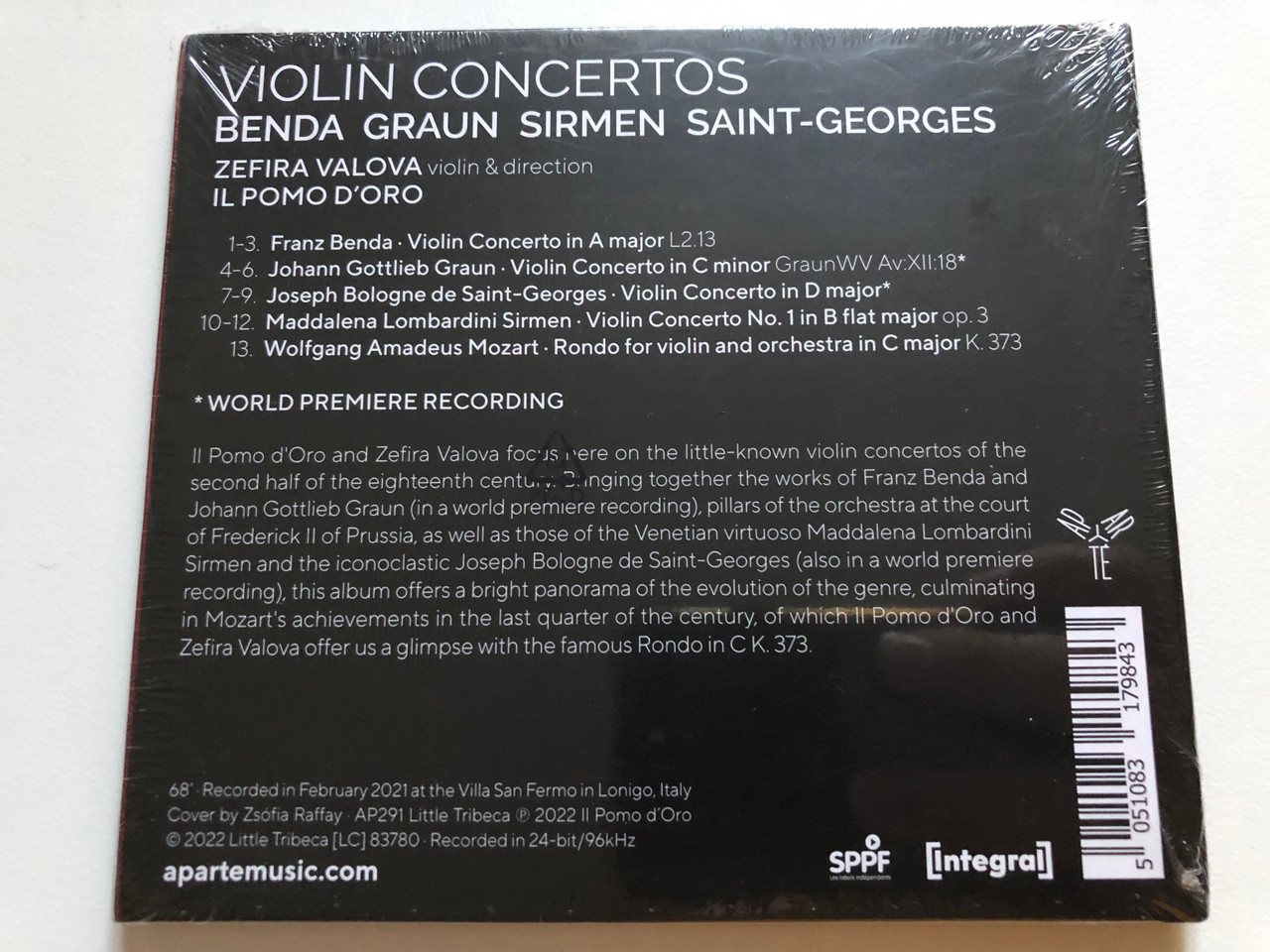https://cdn10.bigcommerce.com/s-62bdpkt7pb/products/0/images/264622/Violin_Concertos_Benda_Graun_Sirmen_Saint-Georges_-_Zefira_Valova_Il_Pomo_Doro_Aparte_Music_Audio_CD_2022_AP291_2__55606.1674465177.1280.1280.JPG?c=2&_gl=1*67x4vg*_ga*MjA2NTIxMjE2MC4xNTkwNTEyNTMy*_ga_WS2VZYPC6G*MTY3NDQ1NjkwMy43MjUuMS4xNjc0NDY0ODY2LjQ0LjAuMA..