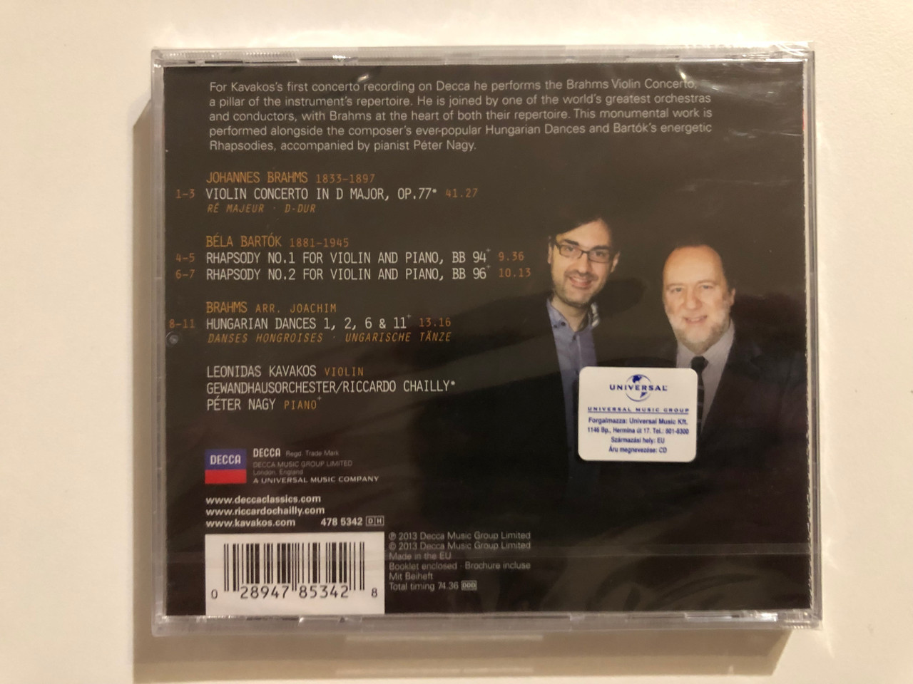 https://cdn10.bigcommerce.com/s-62bdpkt7pb/products/0/images/265922/Kavakos_Brahms_-_Violin_Concerto_Gewandhausorchester_Chailly_Bartok_-_Rhapsodies_Brahms_-_Hungarian_Dances_Peter_Nagy_Decca_Audio_CD_2013_478_5342_2__49406.1675934327.1280.1280.JPG?c=2&_gl=1*a0i0ri*_ga*MjA2NTIxMjE2MC4xNTkwNTEyNTMy*_ga_WS2VZYPC6G*MTY3NTkzMjY2Ny43NTQuMS4xNjc1OTM0MjMwLjYwLjAuMA..