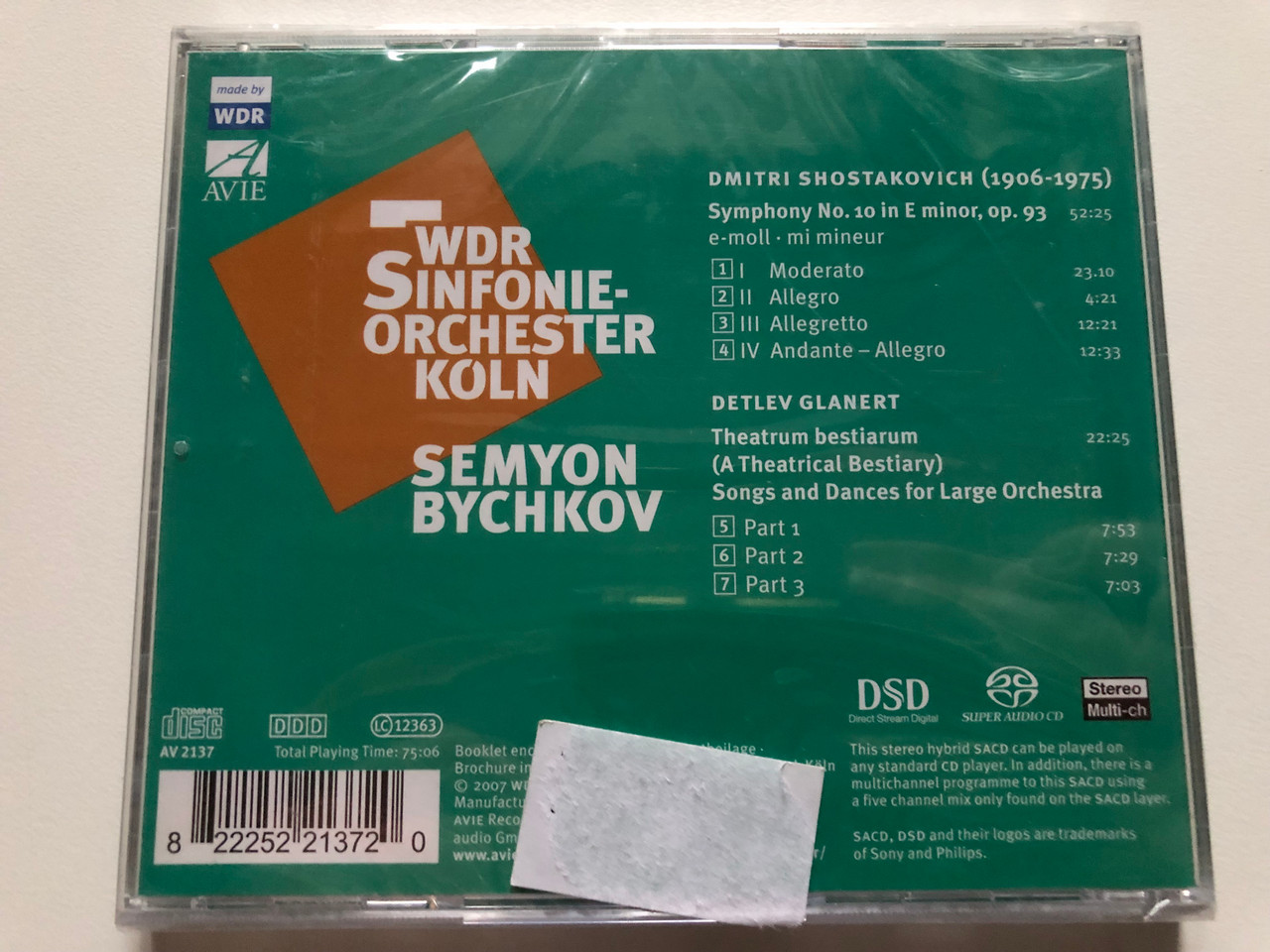 https://cdn10.bigcommerce.com/s-62bdpkt7pb/products/0/images/272493/Shostakovich_-_Symphony_No.10_Glanert_-_Theatrum_Bestiarum_-_WDR_Sinfonieorchester_Kln_Semyon_Bychkov_Avie_Records_Hybrid_Disc_2007_AV_2137_2__61431.1681312712.1280.1280.JPG?c=2&_gl=1*107obzv*_ga*MjA2NTIxMjE2MC4xNTkwNTEyNTMy*_ga_WS2VZYPC6G*MTY4MTMwODY2NS44NDUuMS4xNjgxMzEyNTU3LjQ0LjAuMA..