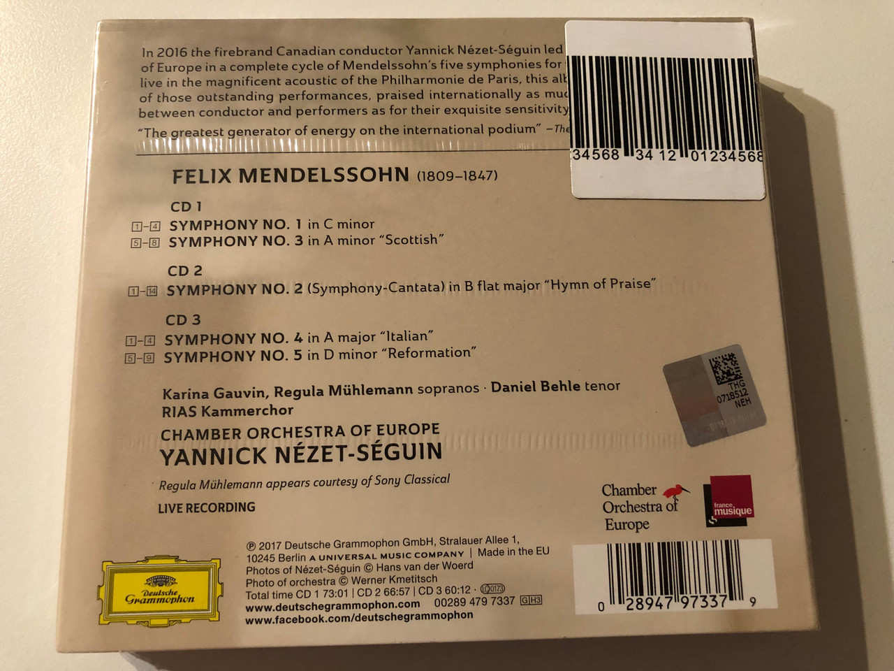 https://cdn10.bigcommerce.com/s-62bdpkt7pb/products/0/images/276183/Mendelssohn_Symphonies_1-5_-_Chamber_Orchestra_Of_Europe_RIAS_Kammerchor_Yannick_Nzet-Sguin_Deutsche_Grammophon_3x_Audio_CD_2017_00289_479_7337_2__98998.1686241701.1280.1280.JPG?c=2&_gl=1*15my1lv*_ga*MjA2NTIxMjE2MC4xNTkwNTEyNTMy*_ga_WS2VZYPC6G*MTY4NjIzOTQ0OS45MzMuMS4xNjg2MjQxNTE1LjU4LjAuMA..