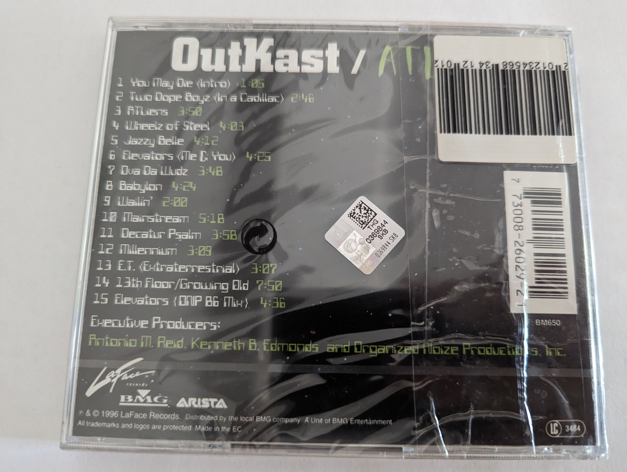 OutKast – ATLiens / LaFace Records Audio CD 1996 / 73008 26032 2
