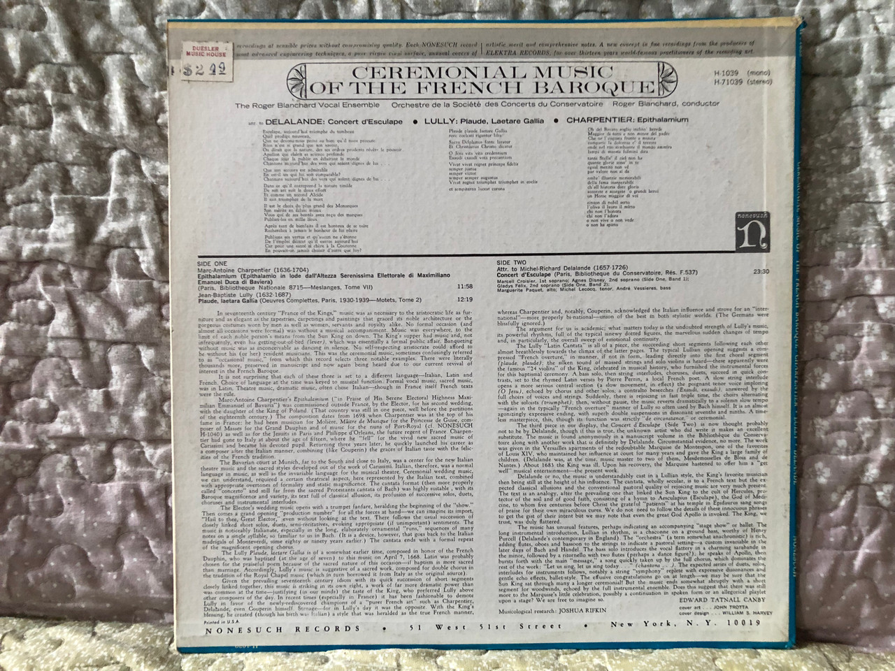 https://cdn10.bigcommerce.com/s-62bdpkt7pb/products/0/images/281005/Ceremonial_Music_Of_The_French_Baroque_-_Charpentier_-_Epithalamium_Lully_-_Plaude_Laetara_Gallia_Delalande_Atributed_to_Delalande_-_Concert_dEsculape_The_Roger_Blanchard_Vocal_Ensembl__12660.1688486133.1280.1280.JPG?c=2&_gl=1*tlsleg*_ga*MjA2NTIxMjE2MC4xNTkwNTEyNTMy*_ga_WS2VZYPC6G*MTY4ODQ3Mjc3MS45NzMuMS4xNjg4NDg2MTM3LjYwLjAuMA..