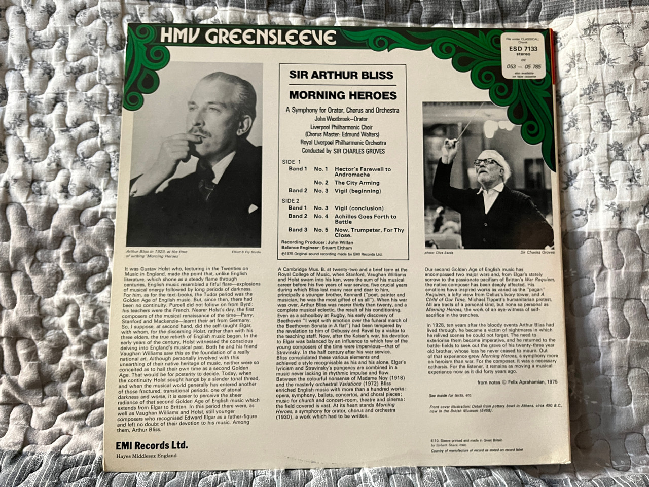 https://cdn10.bigcommerce.com/s-62bdpkt7pb/products/0/images/285851/Bliss_Morning_Heroes_-_Sir_Charles_Groves_John_Westbrook_Liverpool_Philharmonic_Choir_Royal_Liverpool_Philharmonic_Orchestra_HMV_Greensleeve_English_Heritage_Series_His_Masters_Voic__16634.1689792987.1280.1280.jpg?c=2&_gl=1*1hq258q*_ga*MjA2NTIxMjE2MC4xNTkwNTEyNTMy*_ga_WS2VZYPC6G*MTY4OTc3Mzc2Ny45ODkuMS4xNjg5NzkyOTE0LjYwLjAuMA..