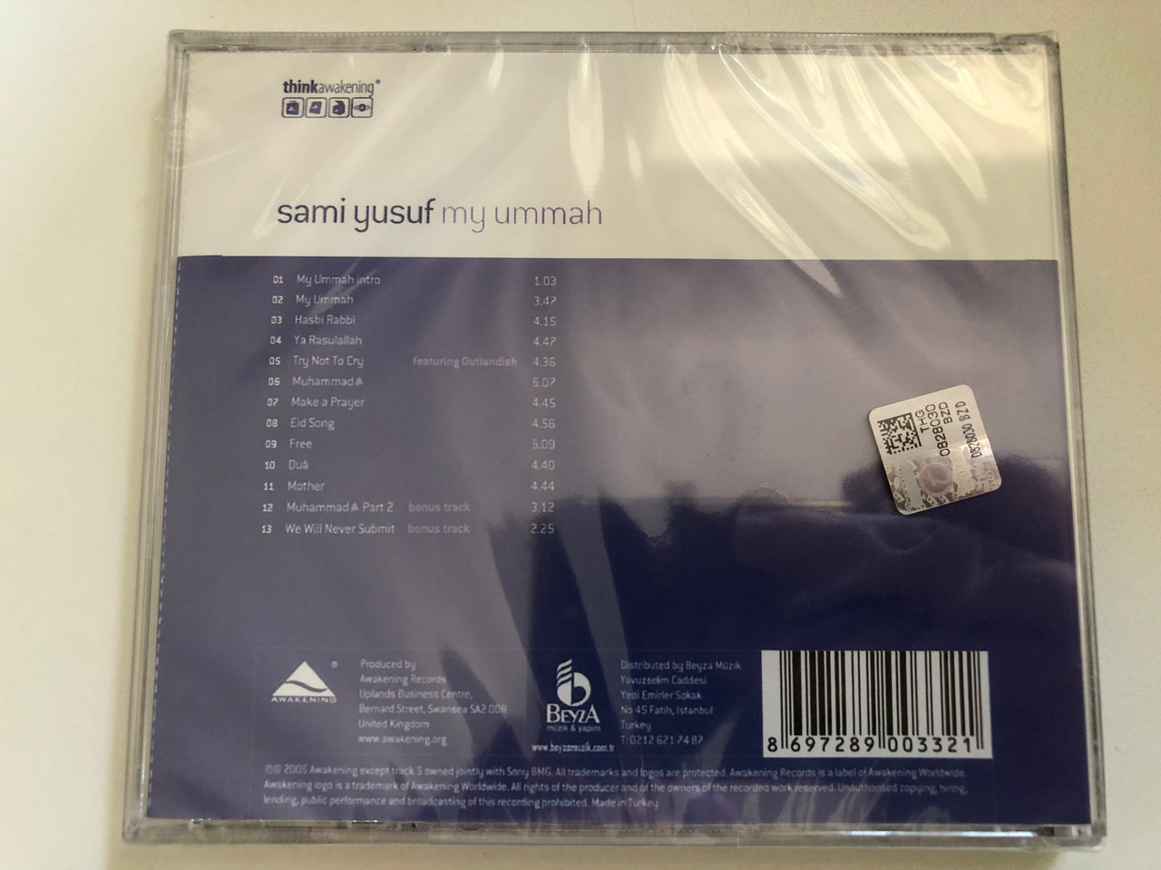 https://cdn10.bigcommerce.com/s-62bdpkt7pb/products/0/images/287643/Sami_Yusuf_My_Ummah_Awakening_Records_Audio_CD_2005_AWKCD03_2__27107.1690350856.1280.1280.JPG?c=2&_gl=1*g05wb*_ga*MjA2NTIxMjE2MC4xNTkwNTEyNTMy*_ga_WS2VZYPC6G*MTY5MDM0ODgwMi45OTYuMS4xNjkwMzUwNjA5LjQyLjAuMA..