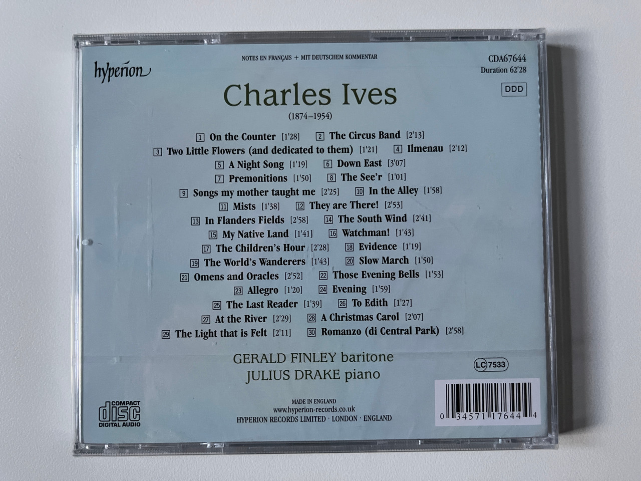 https://cdn10.bigcommerce.com/s-62bdpkt7pb/products/0/images/291619/Romanzo_Di_Central_Park_-_Song_By_Charles_Ives_Gerald_Finley_Julius_Drake_Hyperion_Audio_CD_CDA67644_2__87992.1691401201.1280.1280.jpg?c=2&_gl=1*zdp44v*_ga*MjA2NTIxMjE2MC4xNTkwNTEyNTMy*_ga_WS2VZYPC6G*MTY5MTQwMDM0My4xMDA5LjEuMTY5MTQwMDk1Ny41Ni4wLjA.