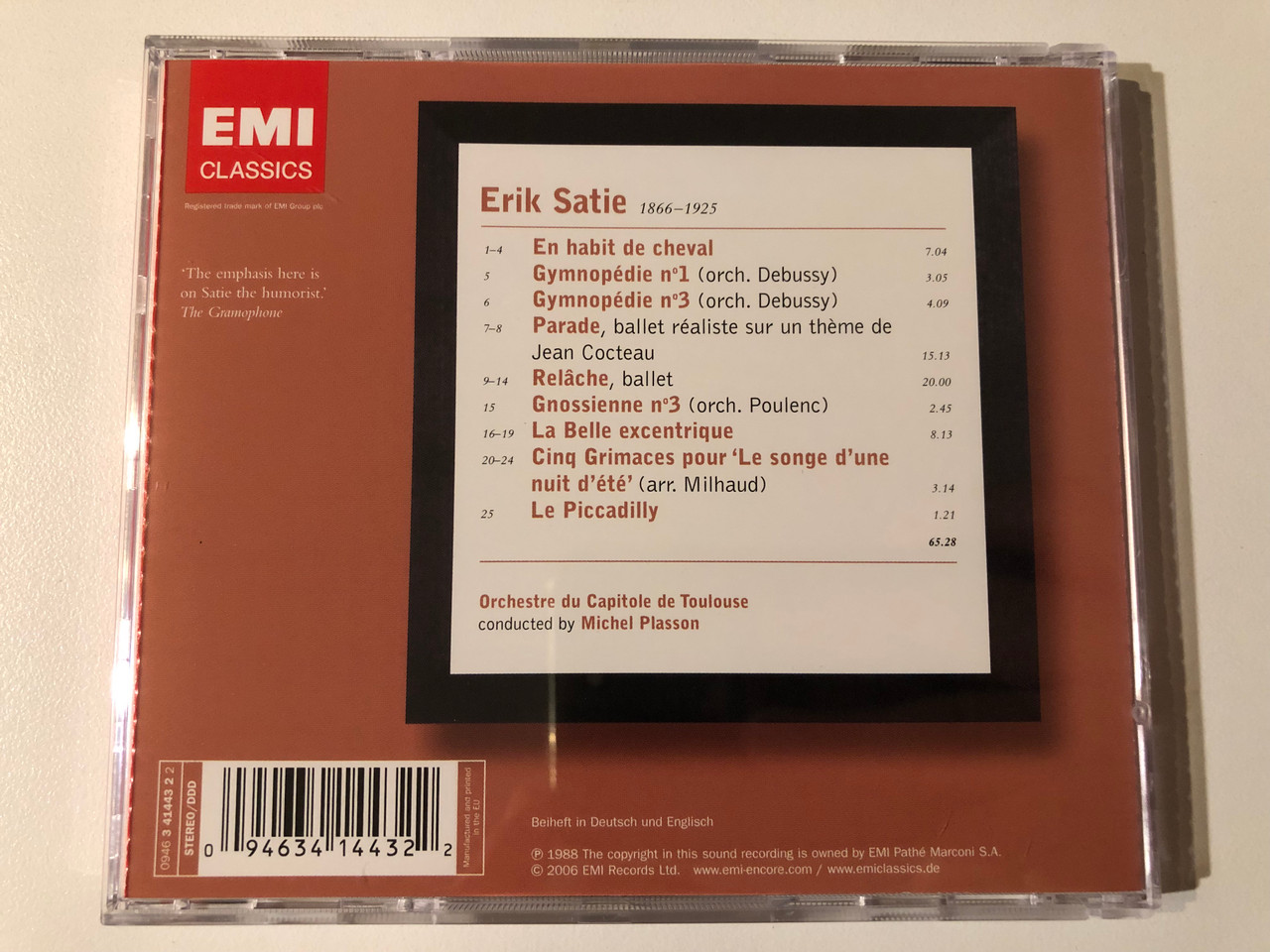 https://cdn10.bigcommerce.com/s-62bdpkt7pb/products/0/images/293251/Satie_-_Orchestral_Works_-_Orchestre_Du_Capitole_De_Toulouse_Michel_Plasson_Encore._Nipper_Collection_EMI_Classics_Audio_CD_2006_Stereo_094634144322_2__51298.1692090041.1280.1280.JPG?c=2&_gl=1*b3m4wo*_ga*MjA2NTIxMjE2MC4xNTkwNTEyNTMy*_ga_WS2VZYPC6G*MTY5MjA4OTM2OC4xMDIzLjEuMTY5MjA5MDAzMC42MC4wLjA.