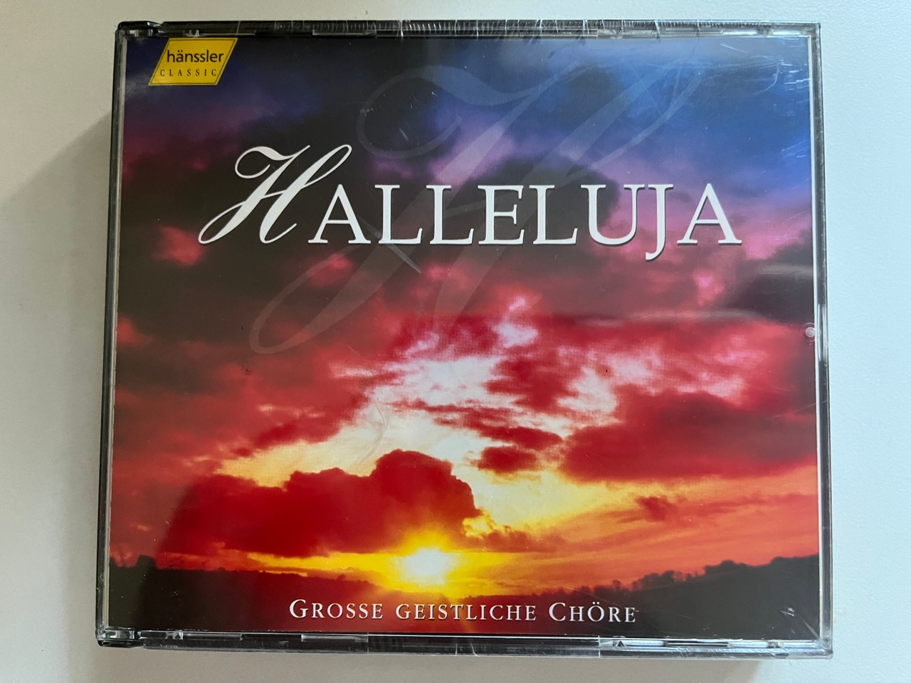 https://cdn10.bigcommerce.com/s-62bdpkt7pb/products/0/images/294716/Halleluja_-_Grosse_Geistliche_Chre_Hnssler_Classic_2x_Audio_CD_1998_CD.98_1__90767.1692607359.1280.1280.JPG?c=2&_gl=1*h23lju*_ga*MjA2NTIxMjE2MC4xNTkwNTEyNTMy*_ga_WS2VZYPC6G*MTY5MjYwMjgwOS4xMDM4LjEuMTY5MjYwNzI5MS40OS4wLjA.