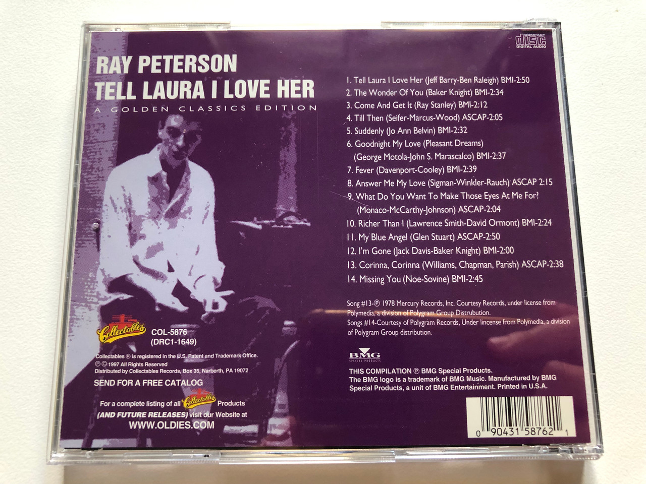 https://cdn10.bigcommerce.com/s-62bdpkt7pb/products/0/images/301770/Ray_Peterson_Sings_Tell_Laura_I_Love_Her_-_14_Great_Selections_Including_2_Bonus_Songs_Tell_Laura_I_Love_Her_The_Wonder_Of_You_Come_And_Get_It_Till_Then_Suddenly_Goodnight_My_Love_Fe__23816.1695820960.1280.1280.JPG?c=2&_gl=1*1x80d2n*_ga*MjA2NTIxMjE2MC4xNTkwNTEyNTMy*_ga_WS2VZYPC6G*MTY5NTgwMjg0MS4xMDczLjEuMTY5NTgwNDExOS41MC4wLjA.