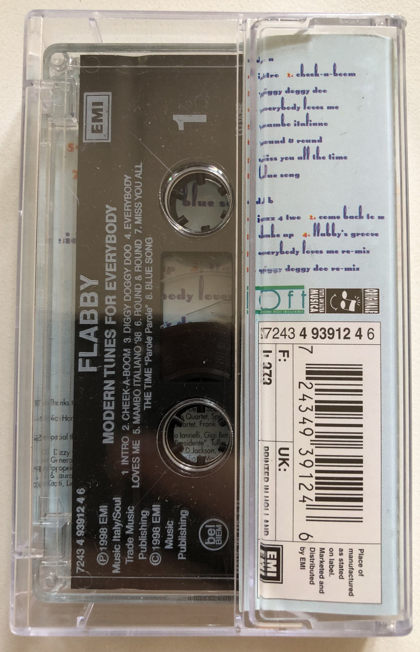https://cdn10.bigcommerce.com/s-62bdpkt7pb/products/0/images/302217/Flabby_Modern_Tunes_For_Everybody_Loft_Audio_Cassette_1998_4_93912_4_2__92923.1696238187.1280.1280.JPG?c=2&_gl=1*kwatdj*_ga*MjA2NTIxMjE2MC4xNTkwNTEyNTMy*_ga_WS2VZYPC6G*MTY5NjIzNzY5MS4xMDgwLjEuMTY5NjIzODA5NS41MS4wLjA.