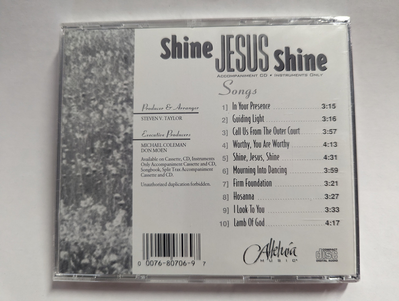 https://cdn10.bigcommerce.com/s-62bdpkt7pb/products/0/images/302612/Shine_Jesus_Shine_-_Featuring_The_Alleluia_Worship_Band_Accompaniment_CD_Instruments_Only_Alleluia_Music_Audio_CD_07069_2__89614.1696568118.1280.1280.jpg?c=2&_gl=1*1z997d*_ga*MjA2NTIxMjE2MC4xNTkwNTEyNTMy*_ga_WS2VZYPC6G*MTY5NjU2NTA1My4xMDkwLjEuMTY5NjU2Nzk4NC41OS4wLjA.