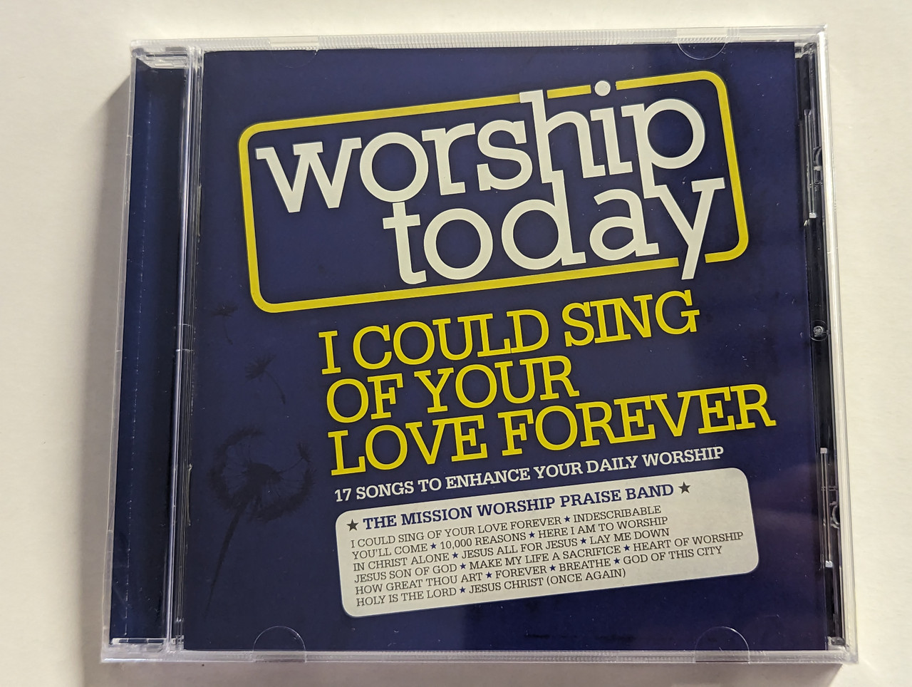https://cdn10.bigcommerce.com/s-62bdpkt7pb/products/0/images/302774/Worship_Today_-_I_Could_Sing_Of_Your_Love_Forever_17_Songs_To_Enhance_Your_Daily_Worship_I_Could_Sing_Of_Your_Love_Forever_Indescribable_Youll_Come_10000_Reasons_Here_I_Am_To_Worship_1__36885.1696859965.1280.1280.jpg?c=2&_gl=1*3o31yd*_ga*MjA2NTIxMjE2MC4xNTkwNTEyNTMy*_ga_WS2VZYPC6G*MTY5Njg1OTUxMS4xMDkzLjEuMTY5Njg1OTkzMS42MC4wLjA.