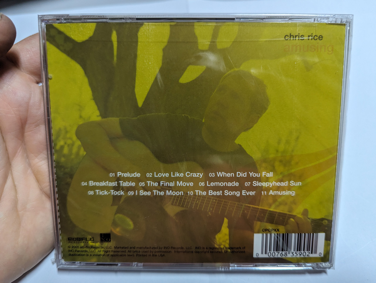 https://cdn10.bigcommerce.com/s-62bdpkt7pb/products/0/images/303439/Chris_Rice_Amusing_Eb_Flo_Records_Audio_CD_2005_683590_2__57893.1697046055.1280.1280.jpg?c=2&_gl=1*1ylaaaj*_ga*MjA2NTIxMjE2MC4xNTkwNTEyNTMy*_ga_WS2VZYPC6G*MTY5NzA0NTY3MS4xMDk4LjEuMTY5NzA0NjA0NS42MC4wLjA.