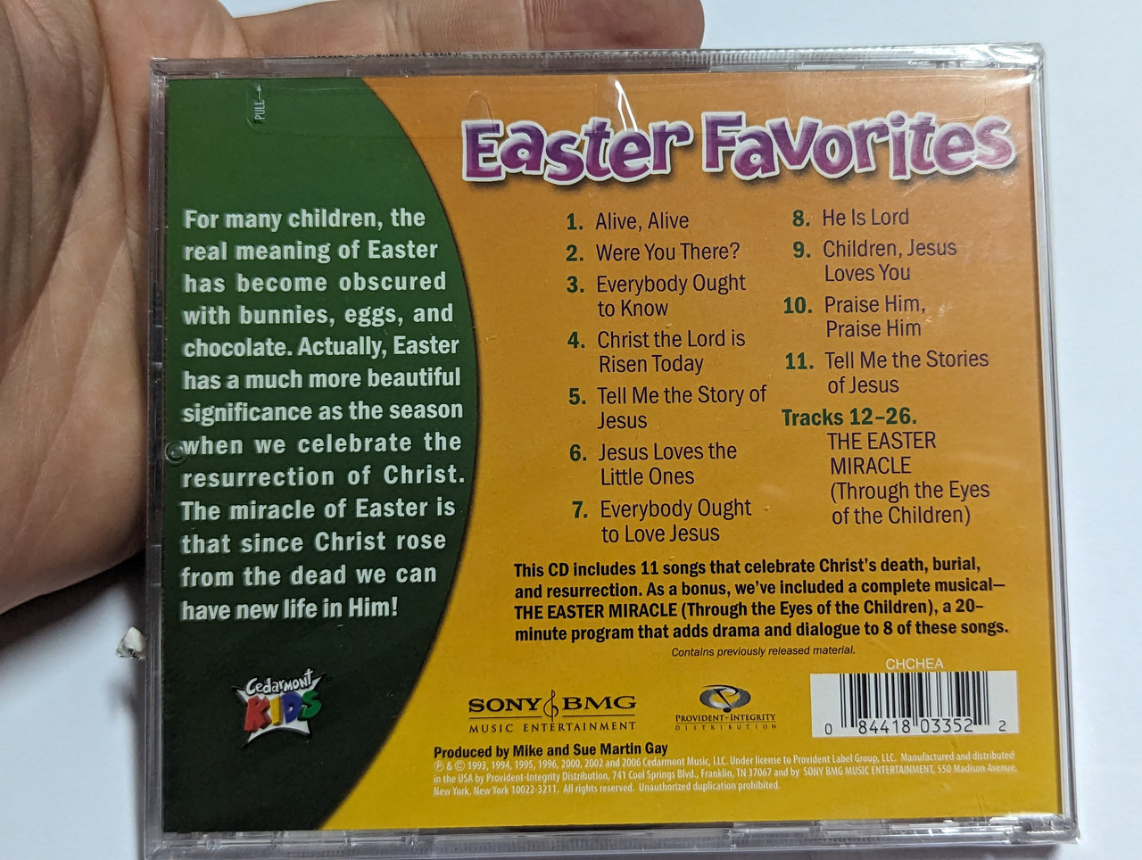 https://cdn10.bigcommerce.com/s-62bdpkt7pb/products/0/images/304327/Cedarmont_Kids_Easter_Favorites_-_11_clasic_songs_of_Faith_PLUS_Bonus_Easter_Musical_Sony_BMG_Music_Entertainment_Audio_CD_2006_84418-0335-2_2__28398.1697628806.1280.1280.jpg?c=2&_gl=1*1n9yywh*_ga*MjA2NTIxMjE2MC4xNTkwNTEyNTMy*_ga_WS2VZYPC6G*MTY5NzYwMzUxNC4xMTA3LjEuMTY5NzYxMjUwMC42LjAuMA..