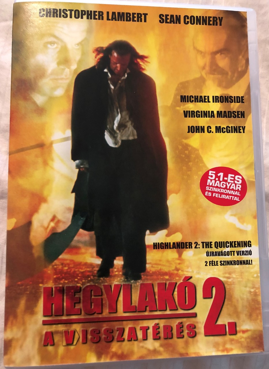 Hegylako 2 A Visszateres Dvd 1991 Highlander 2 The Quickening Directed By Russell Mulcahy Starring Christopher Lambert Sir Sean Connery Michael Ironside Virginia Madsen John C Mcginey Bibleinmylanguage