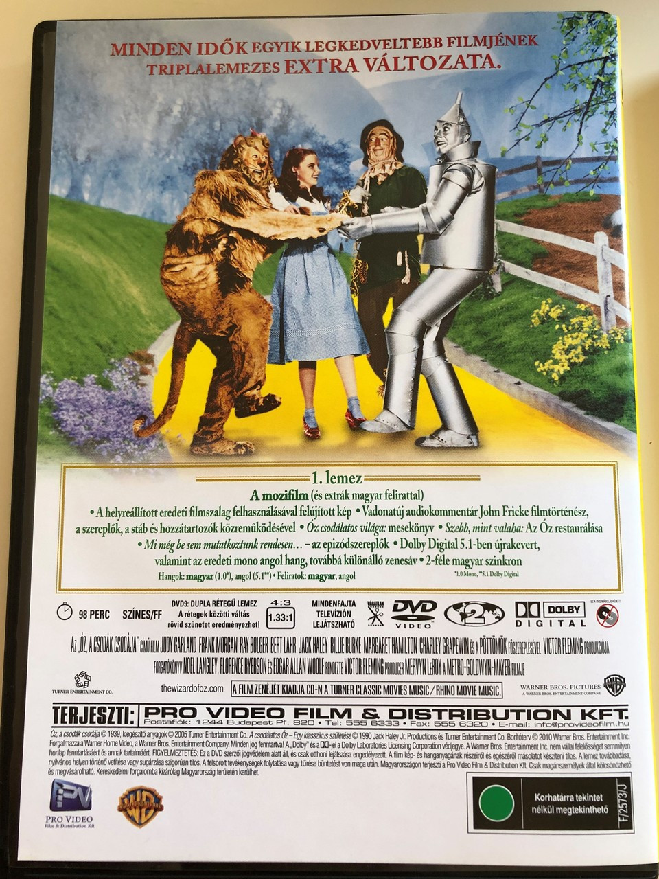 The Wizard Of Oz Dvd 1939 Oz A Csodak Csodaja Directed By Victor Fleming King Vidor Starring Judy Garland Frank Morgan Ray Bolger Bert Lahr 3 Dvd Box Set Bibleinmylanguage