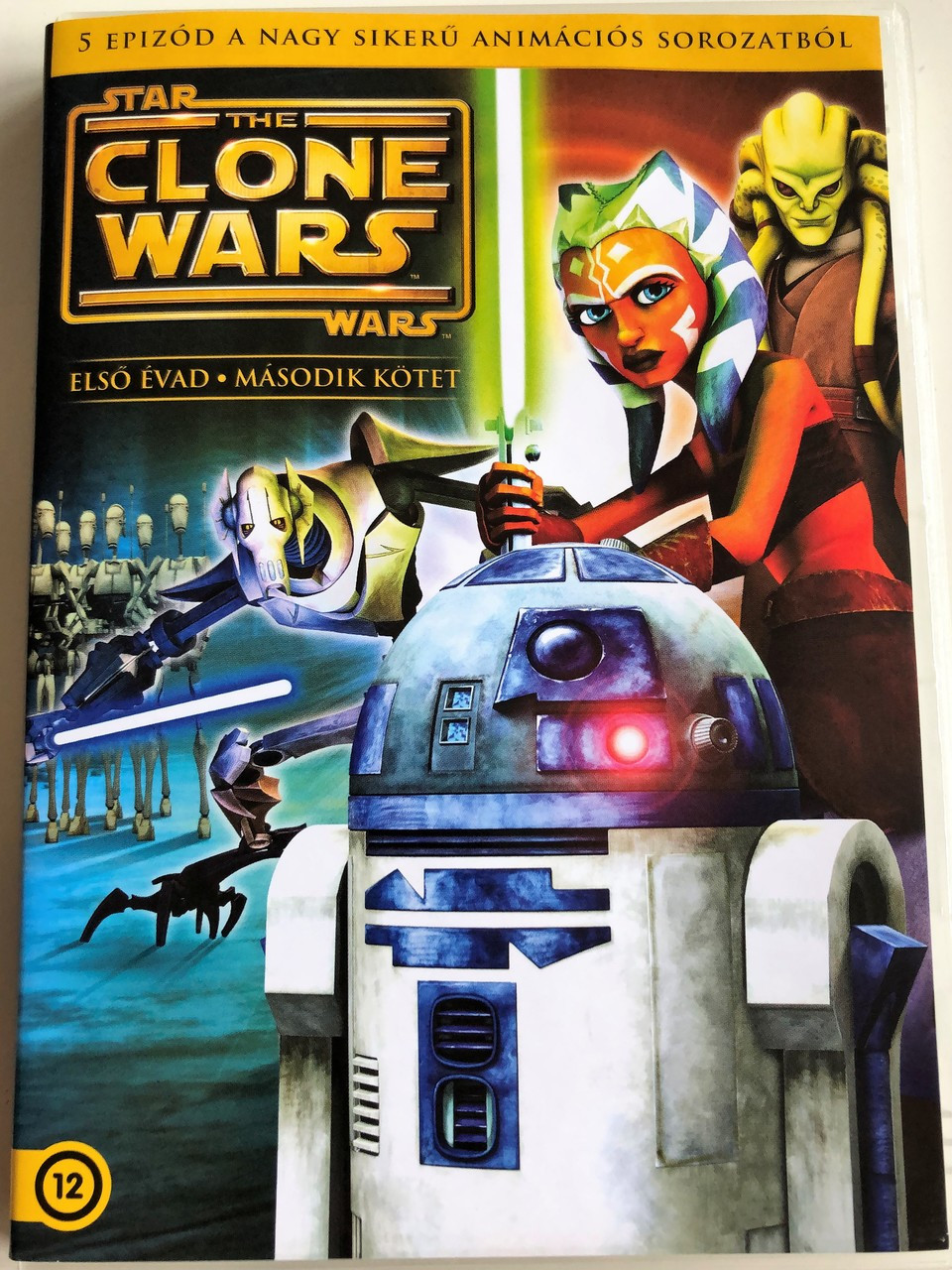 Star Wars The Clone Wars Season 1 - Volume 2 DVD 2008 Star Wars: A klónok  háborúja - Első évad - Masodik kötet / Animated TV Series / Created by  George Lucas / 5 episodes on DVD - bibleinmylanguage
