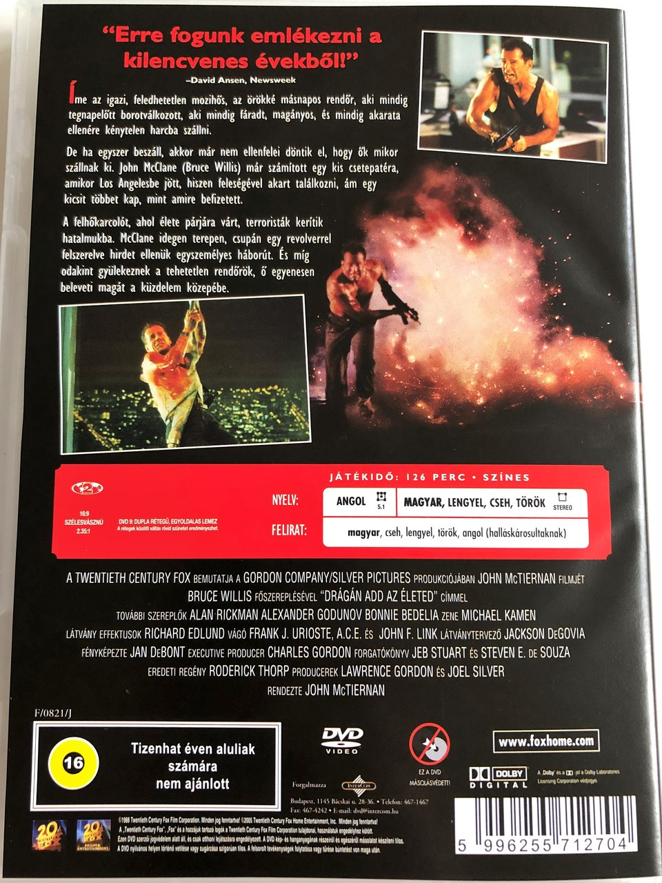 Die Hard Dvd 1988 Dragan Add Az Eleted Directed By John Mctiernan Starring Bruce Willis Alan Rickman Alexander Godunov Bonnie Bedelia Bibleinmylanguage