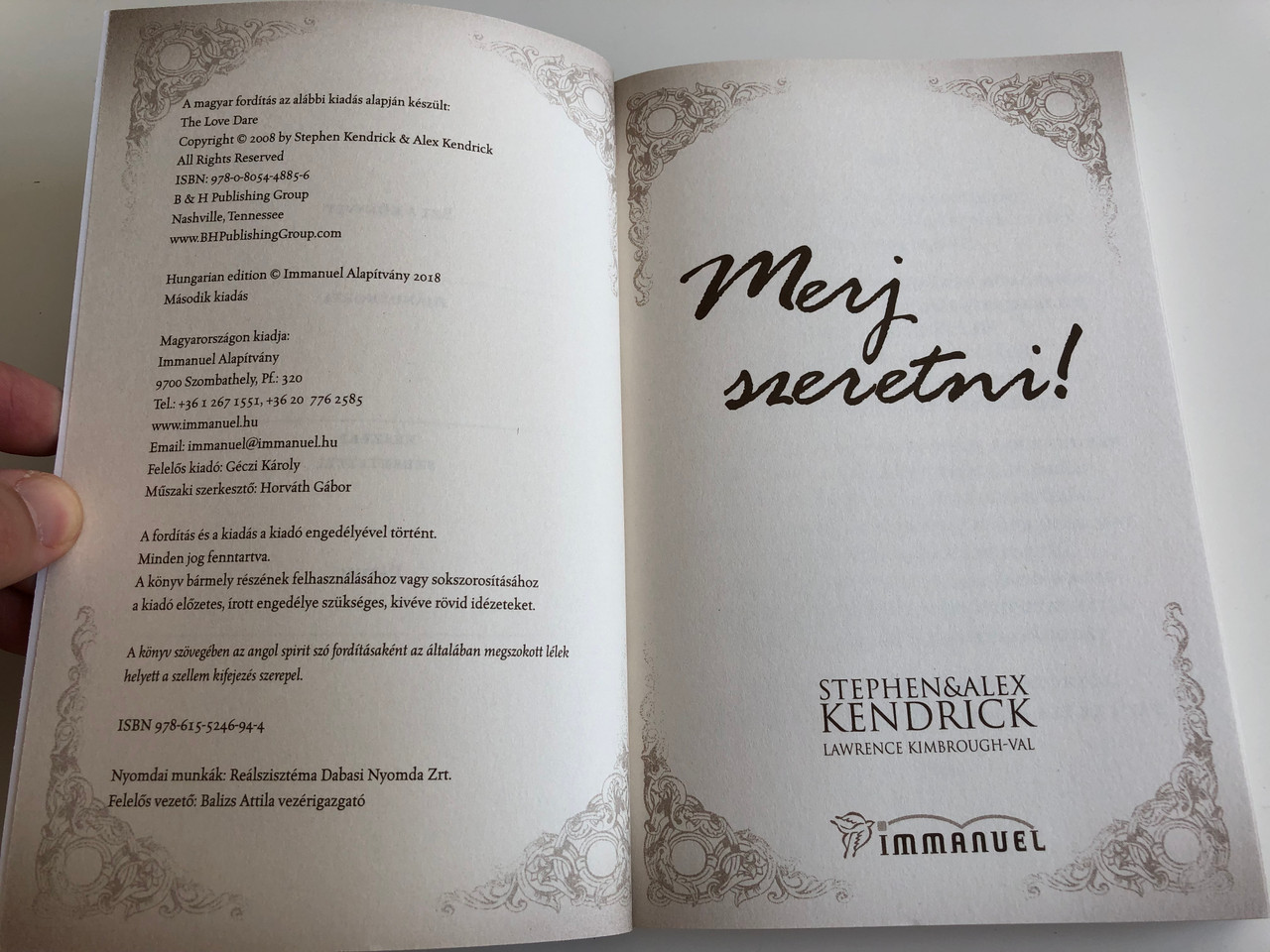 Merj Szeretni By Stephen Alex Kendrick Hungarian Translation