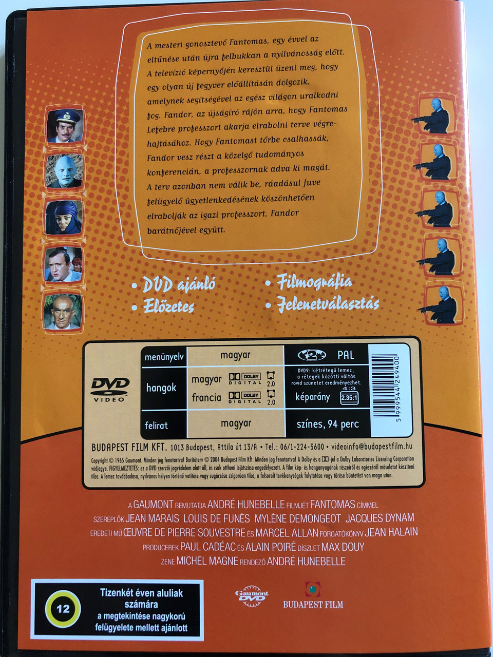 Fantomas Se Dechaine Fantomas Unleashed Dvd 1965 Fantomas Visszater Directed By Andre Hunebelle Haroun Tazieff Starring Jean Marais Louis De Funes Mylene Demongeot Bibleinmylanguage